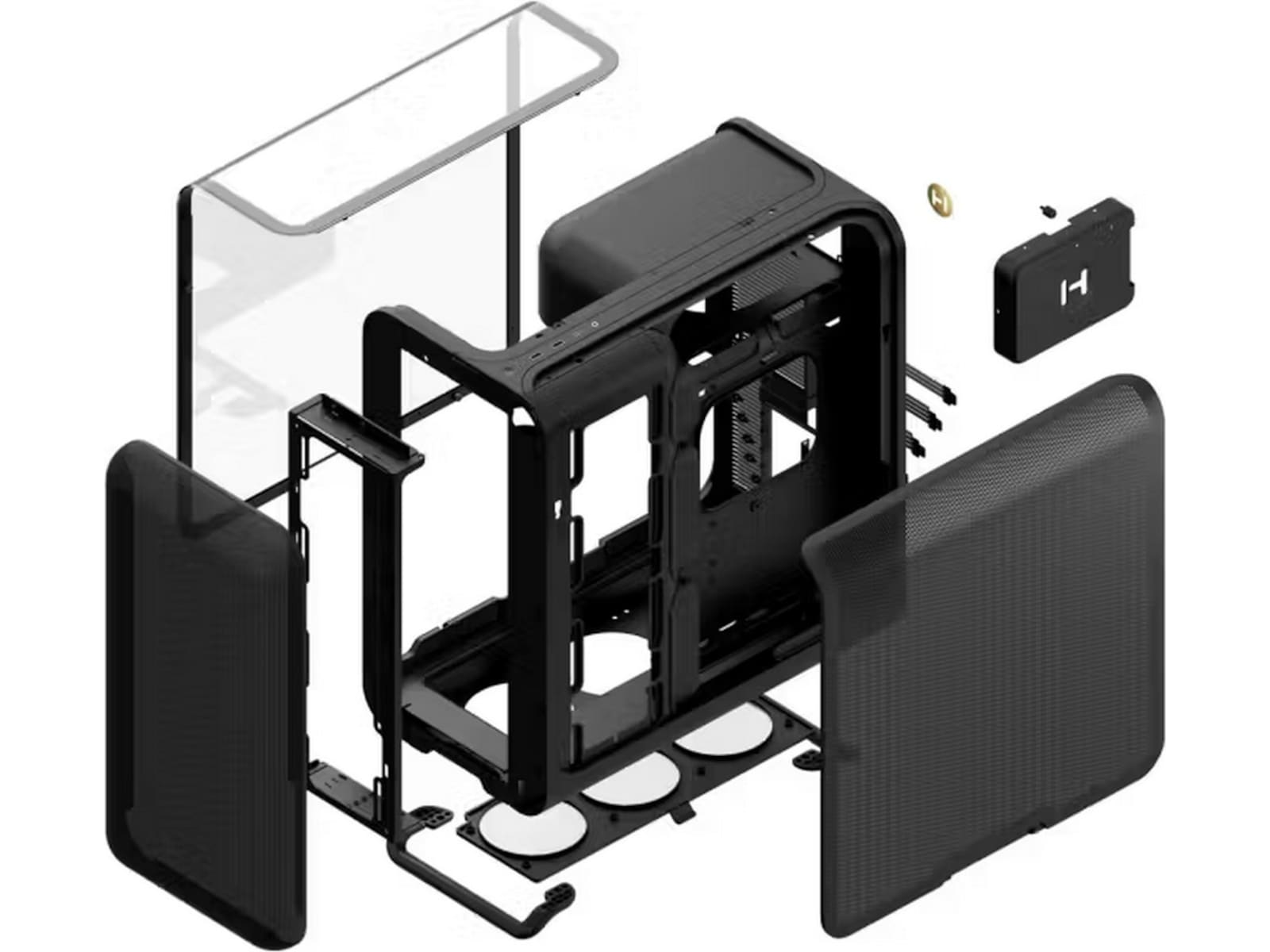 HYTE X50 Mid Tower (svart) Midi tower