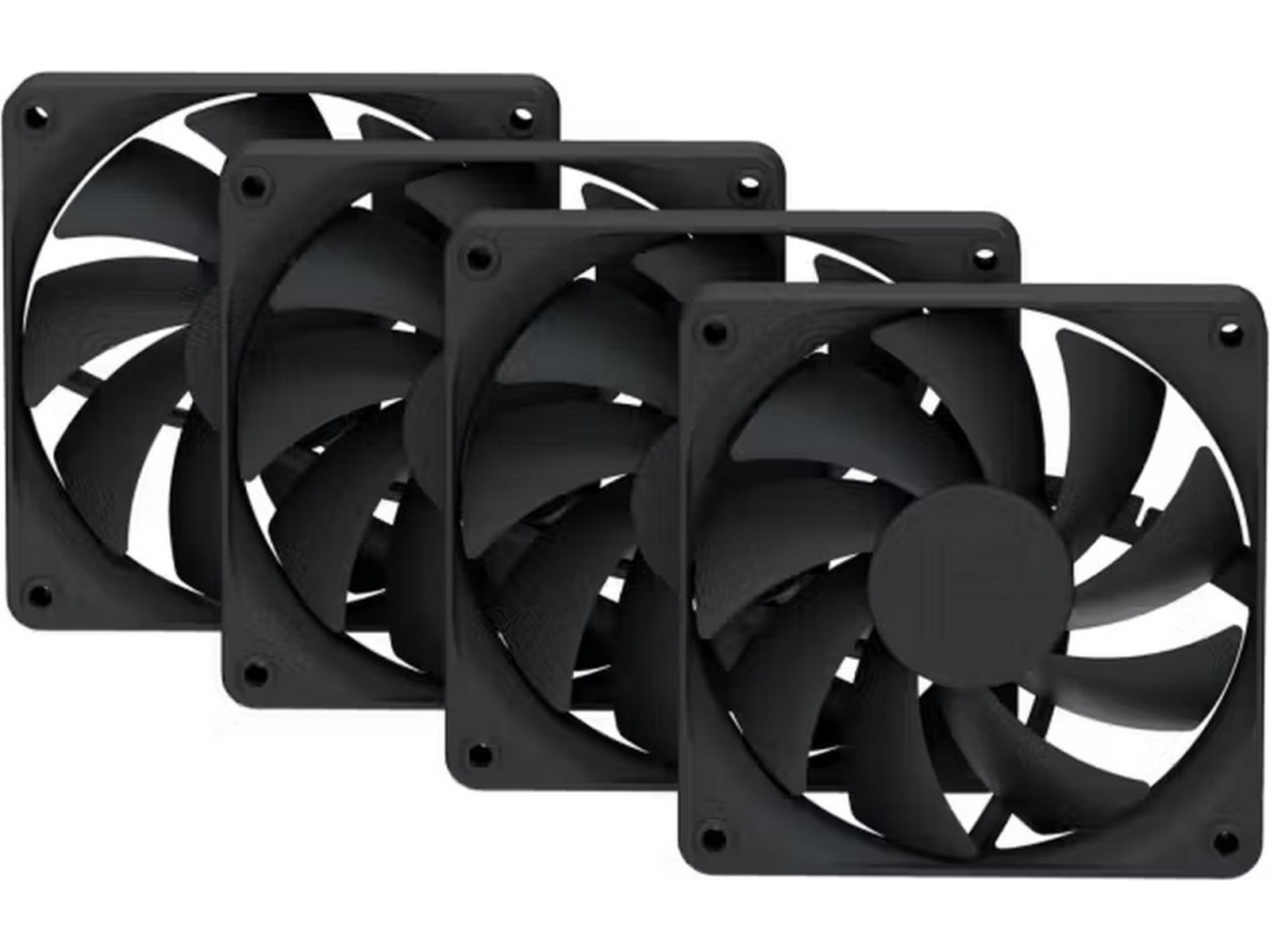 HYTE FA12 Vifte 4pk (svart) Vifter