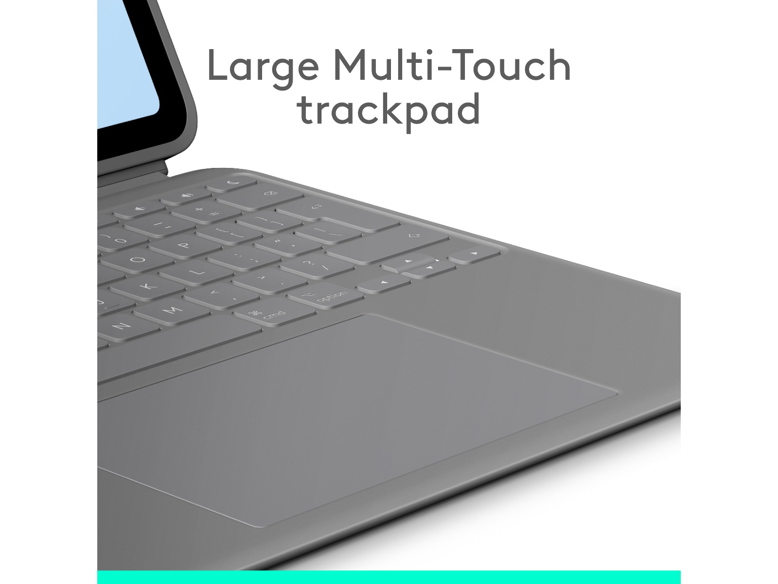Logitech iPad Air 13" Combo Touch tastaturdeksel (oxford grey) -B-Grade Demo annet i PC & nettbrett