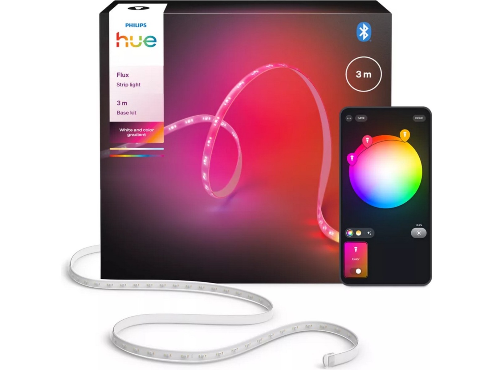 Hue Flux lyslist 3m Led strips & underholdning