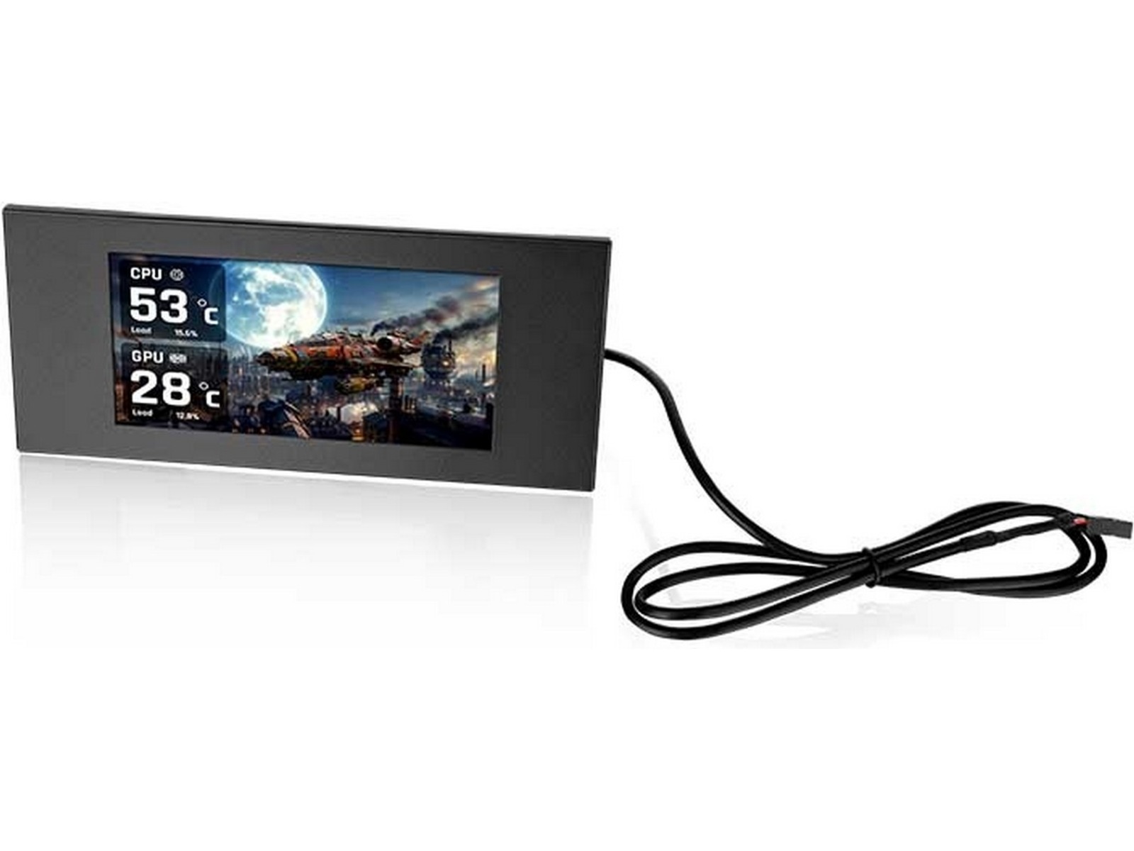 Thermaltake 6,0" LCD-panelsett for View 600 TG (svart) Tilbehør