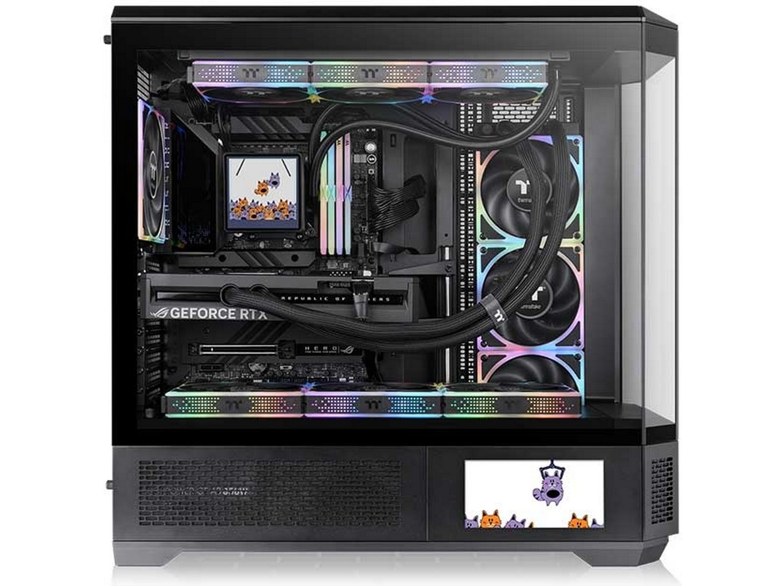Thermaltake 6,0" LCD-panelsett for View 600 TG (svart) Tilbehør