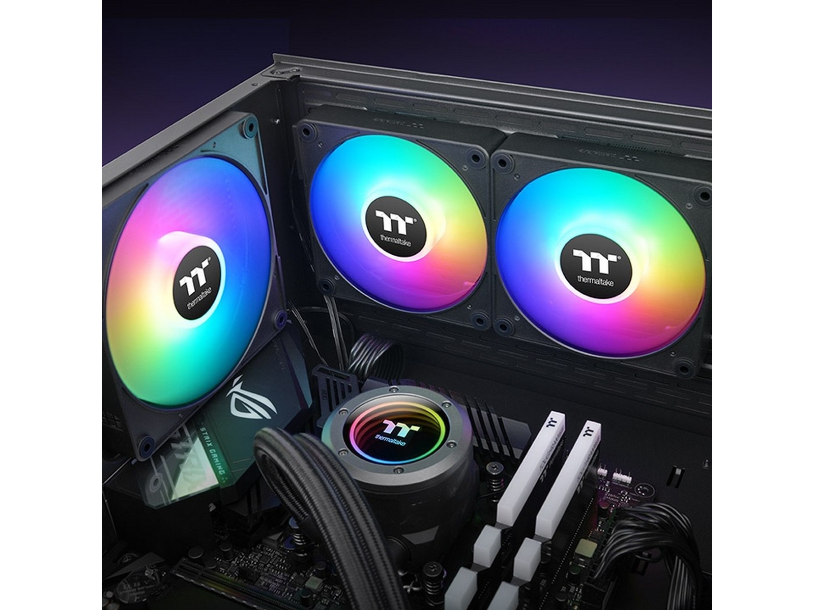 Thermaltake CT120 EX ARGB Sync Vifte 3-pakning (svart) Vifter