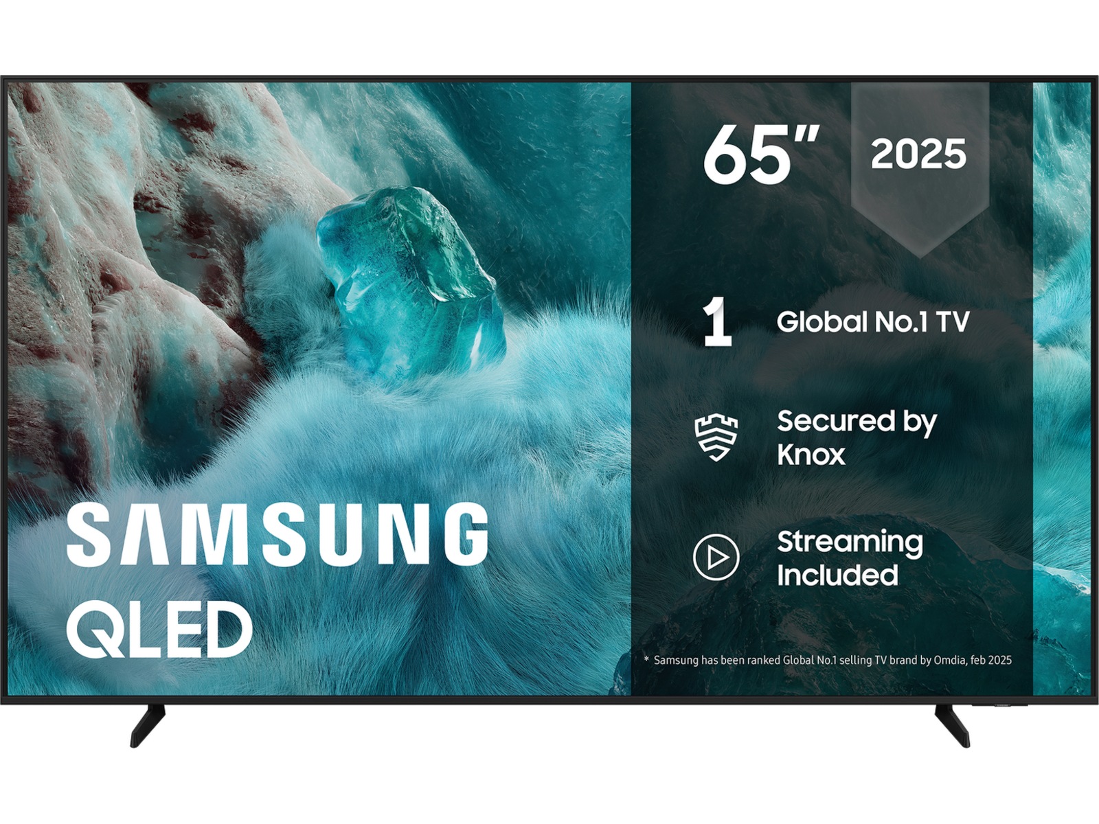 Samsung 65" Q7FA QLED 4K Smart-TV (2025) + lydplanke 50 - 59 tommer TV