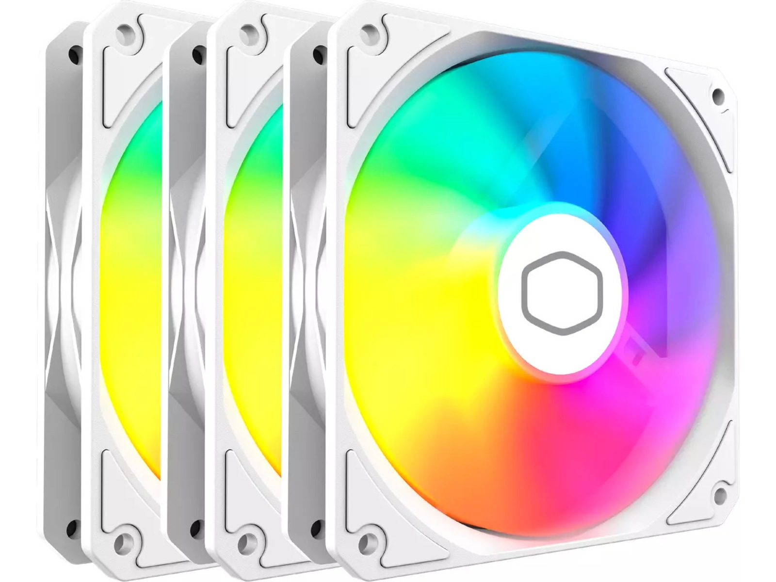 Cooler Master MF120 Lite ARGB Vifte 3pk (hvit) Vifter