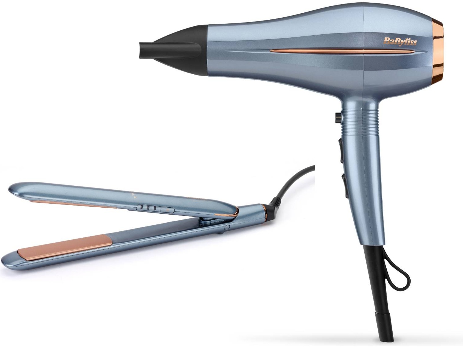 BaByliss Denim Luxe Rettetang + Hårføner Hårpleie & styling