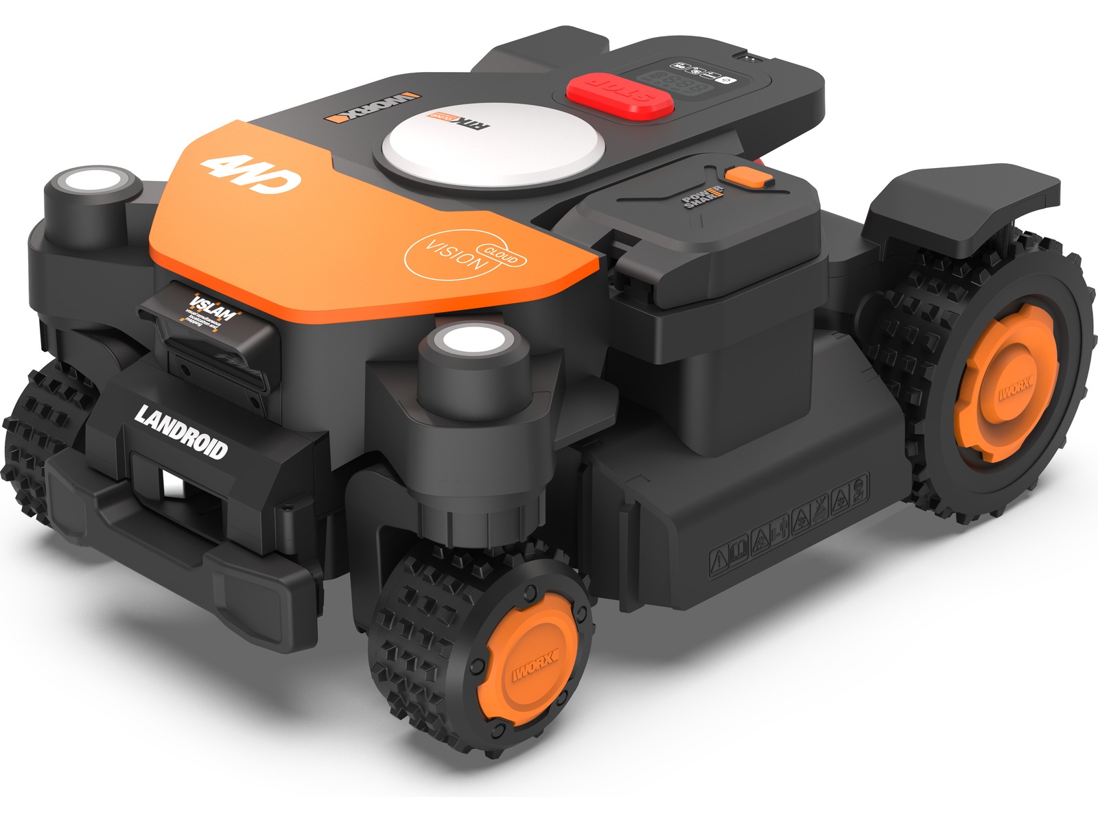 Worx WR342E  Kraftig firehjulsdrevet klipper Robotgressklipper