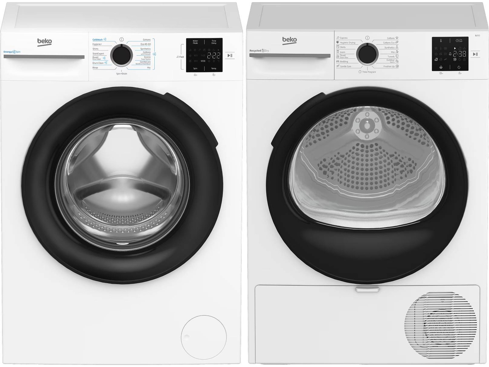 Beko KBM3WFT3941W vaskemaskin 9 kg Vaskemaskin