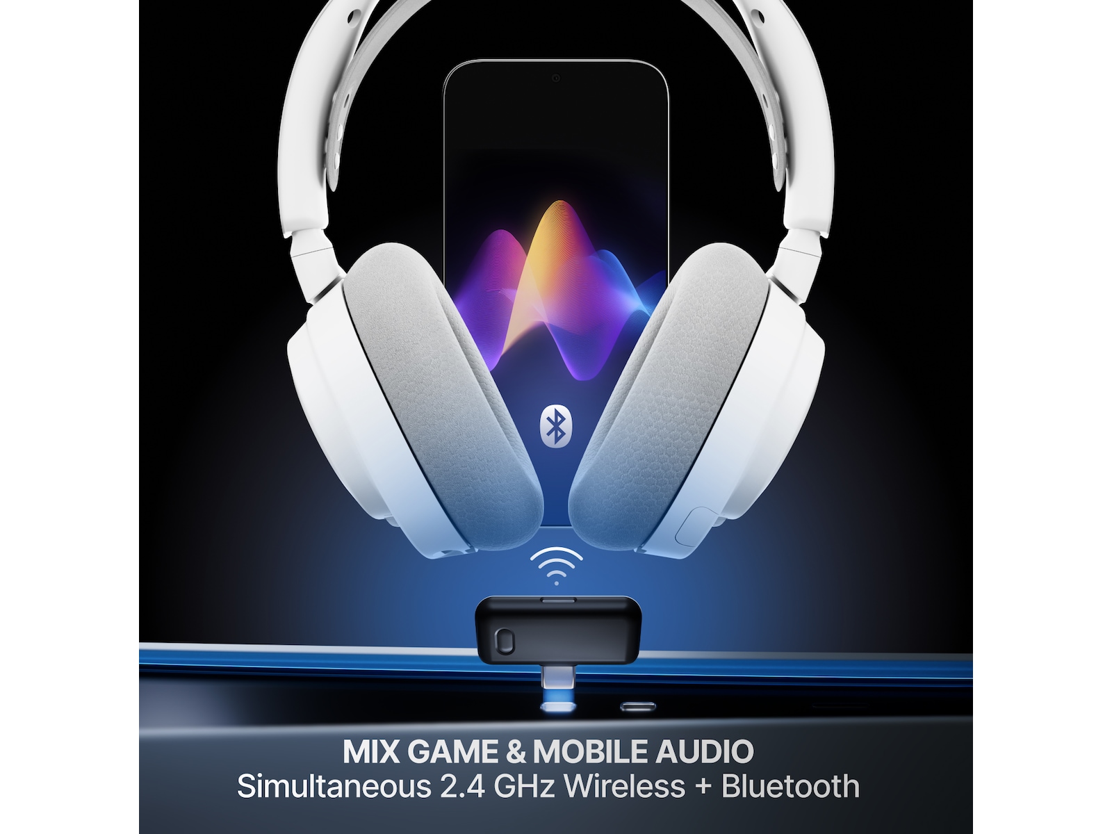 SteelSeries Arctis Nova 7 Gen 2 Trådløst Gamingheadset (hvit) -B-Grade Demo headset