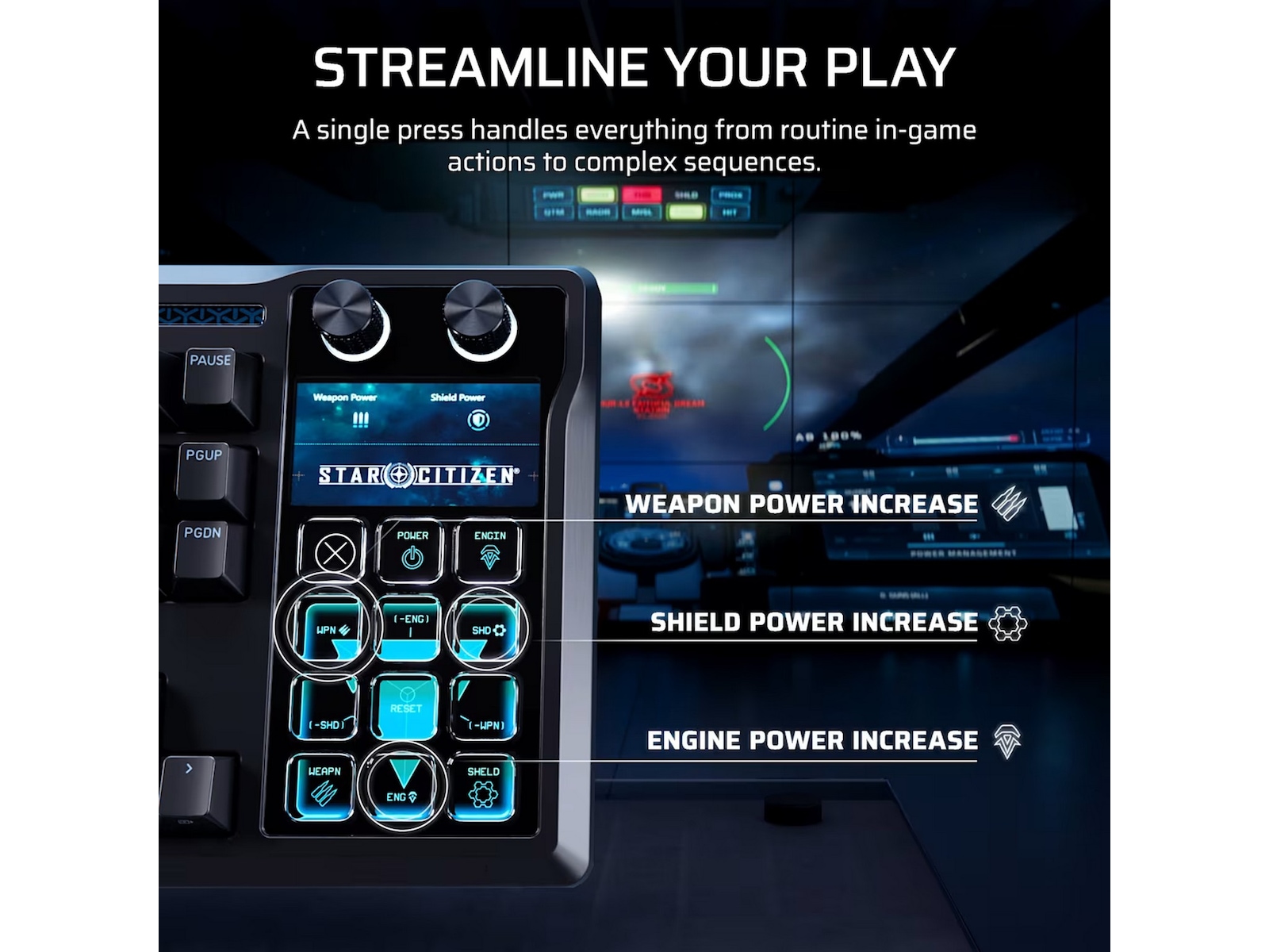 Corsair Galleon 100 SD RGB Stream Deck-integrert Gamingtastatur Gamingtastatur
