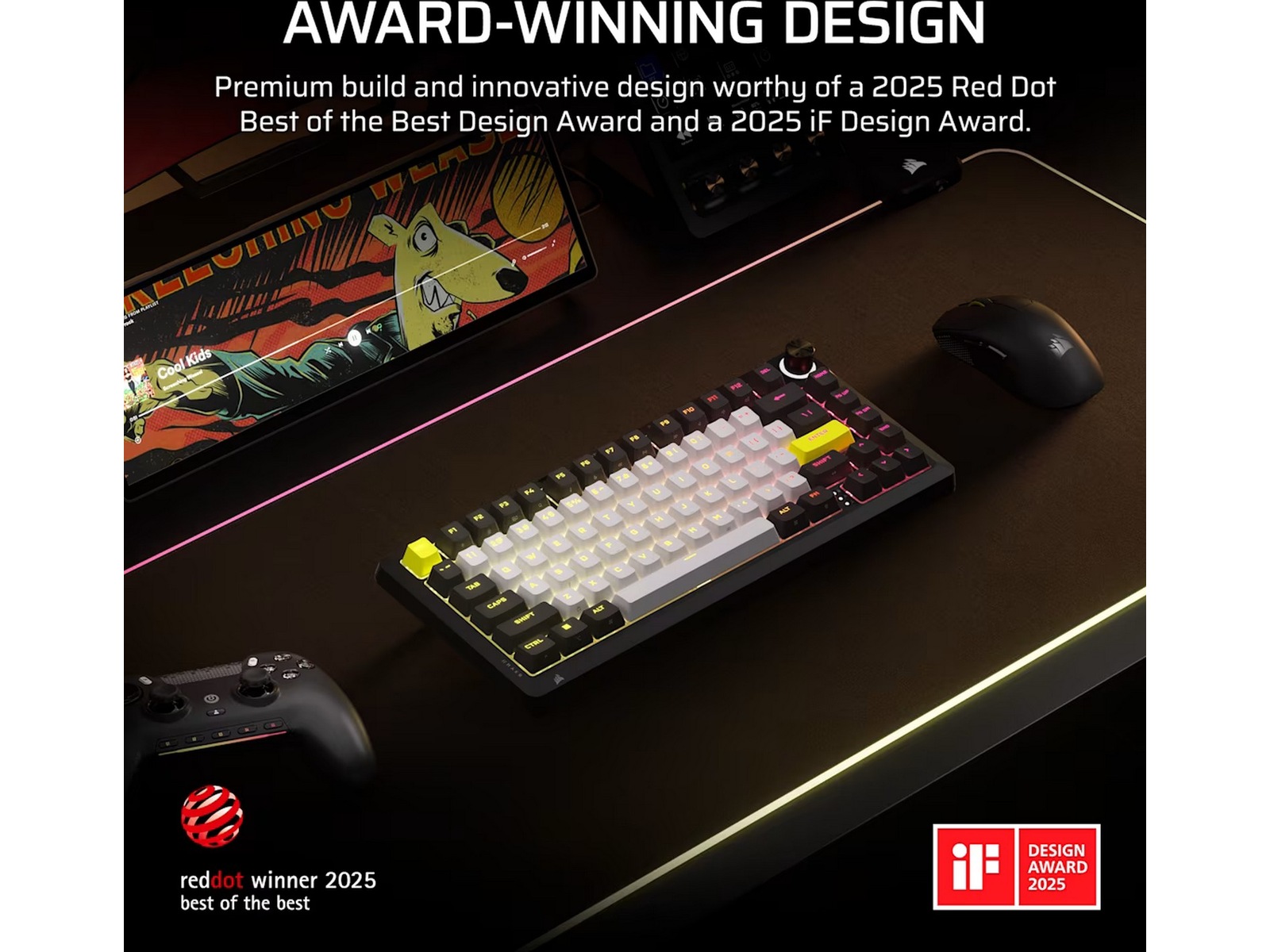 Corsair MAKR PRO 75 Hall Effect Gaming Keyboard Gamingtastatur