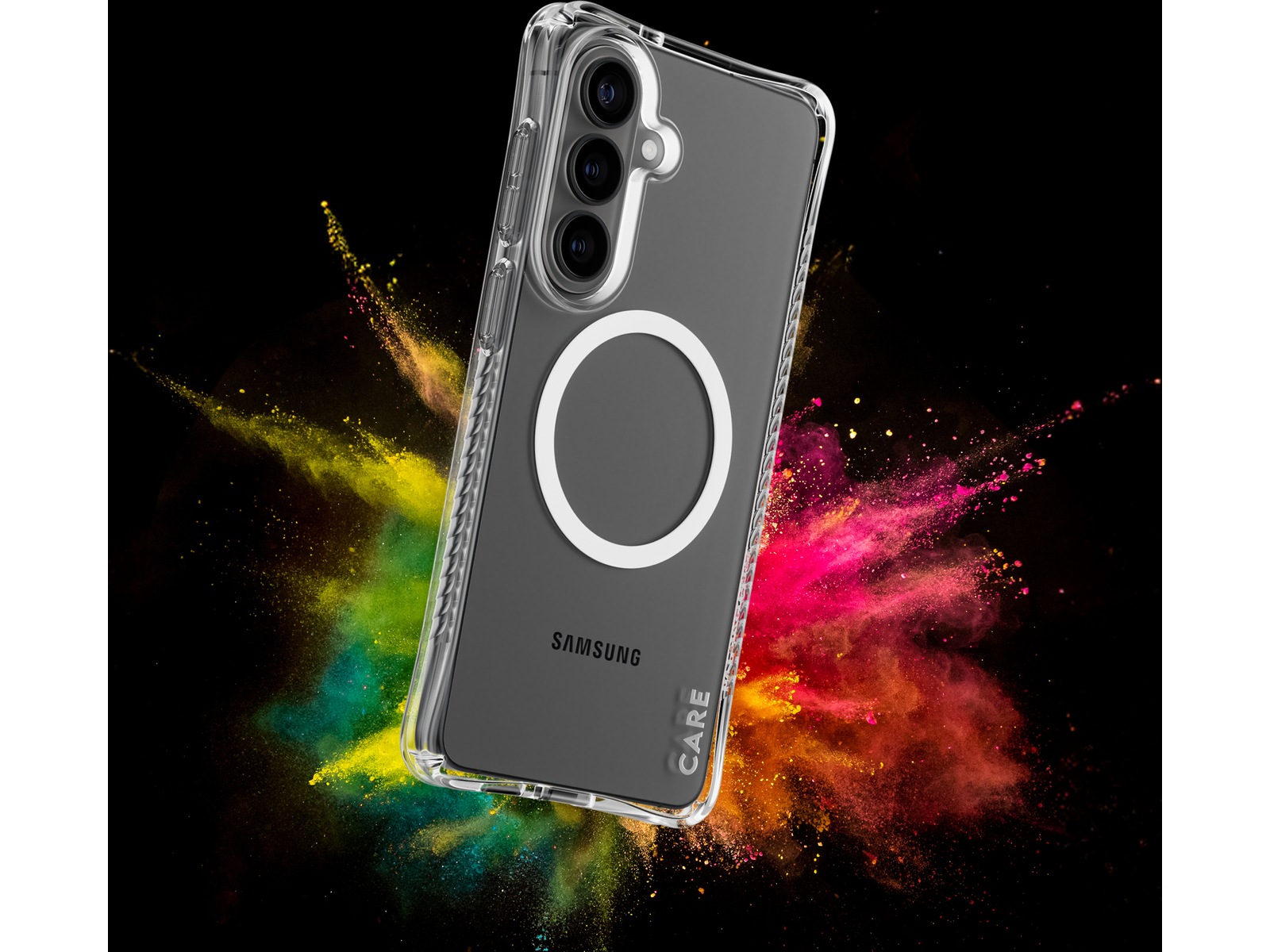 PanzerGlass CARE Galaxy S26 Samba Hardcase deksel (gjennomsiktig/hvit) Deksel til mobiltelefon