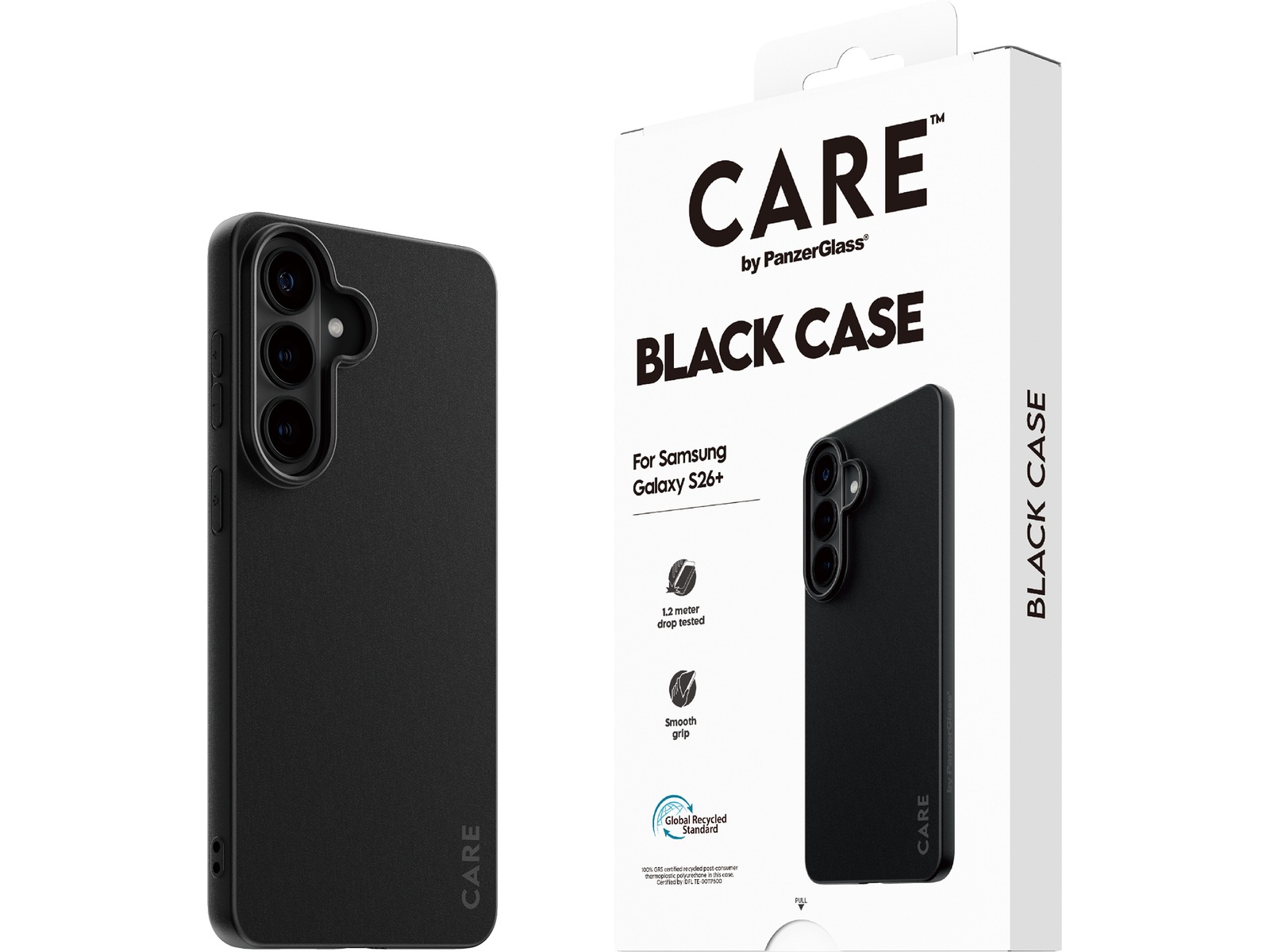 PanzerGlass CARE Galaxy S26+ TPU-deksel (sort) Deksel til mobiltelefon