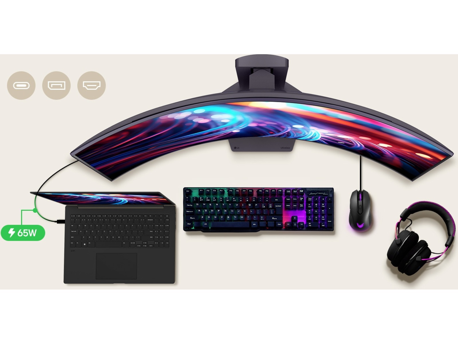 LG 39" UltraGear gamingskjerm 39GX900A Skjermer