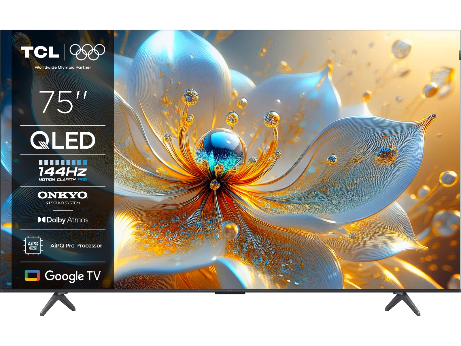 TCL 75" T8C 4K QLED Google TV (2025) + soundbar 70 - 79 tommer TV