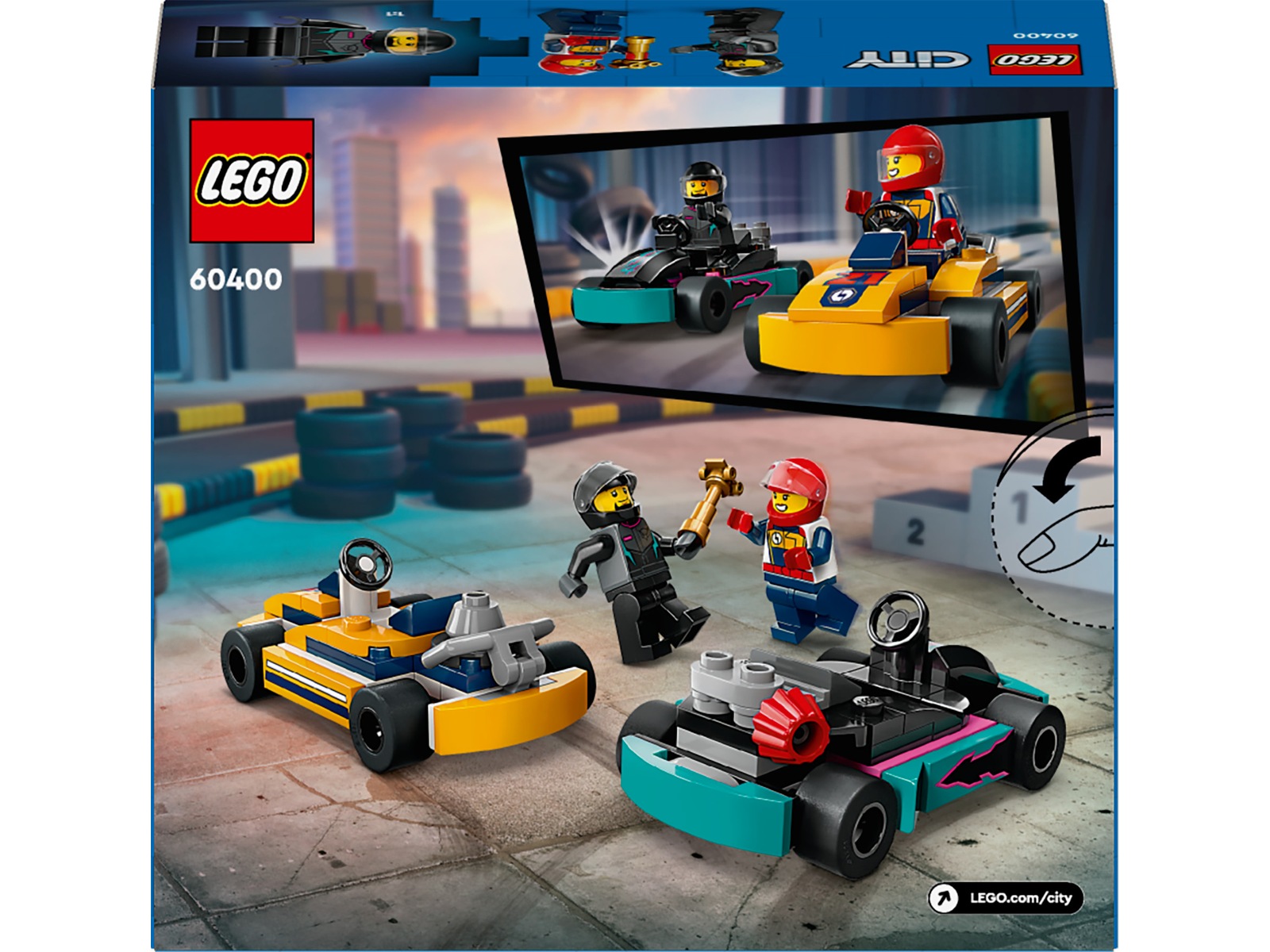 LEGO City Great Vehicles Gokarter og racerfører 60400 LEGO