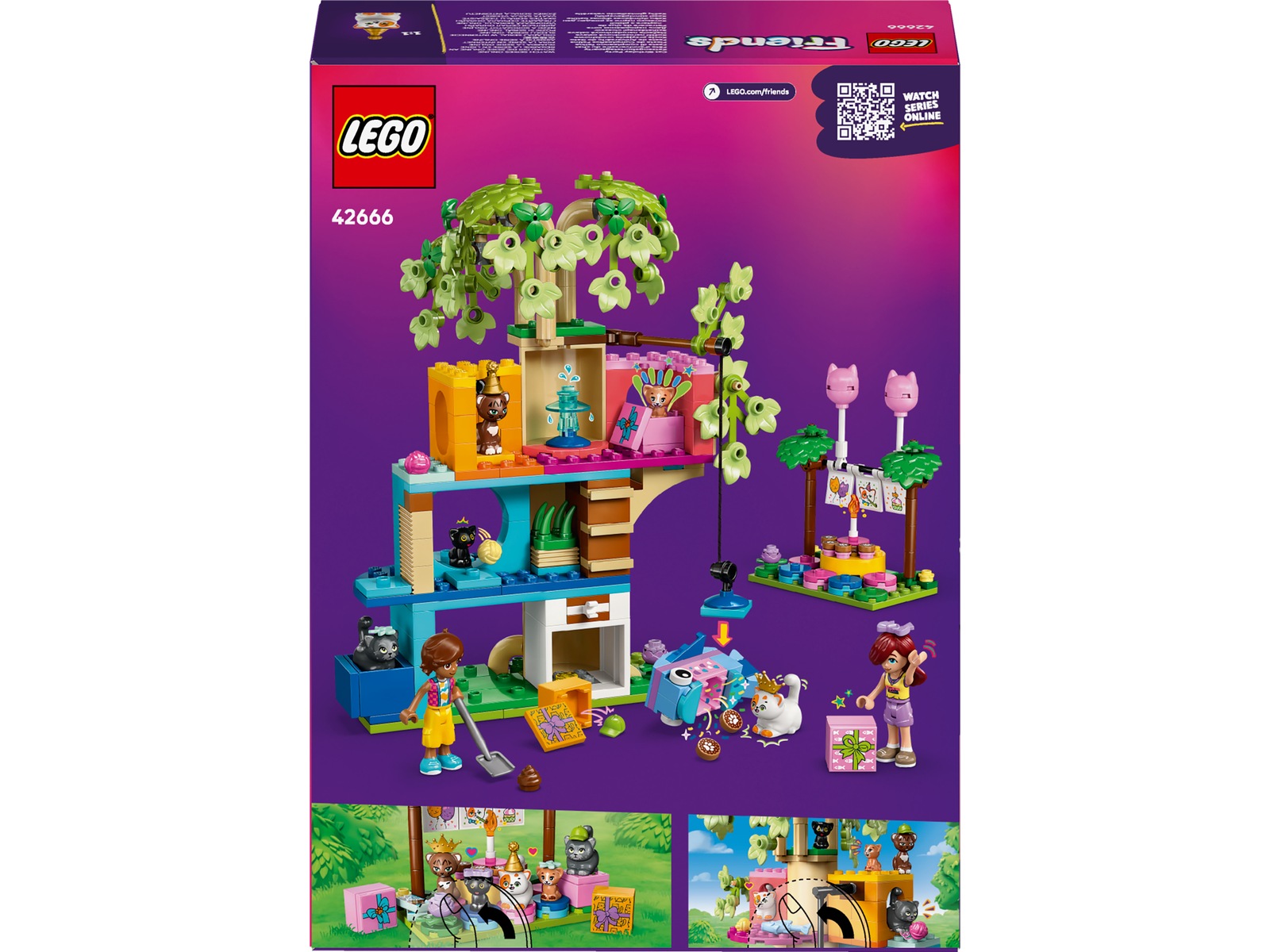 LEGO Friends Kattkalas & trehytte 42666 LEGO