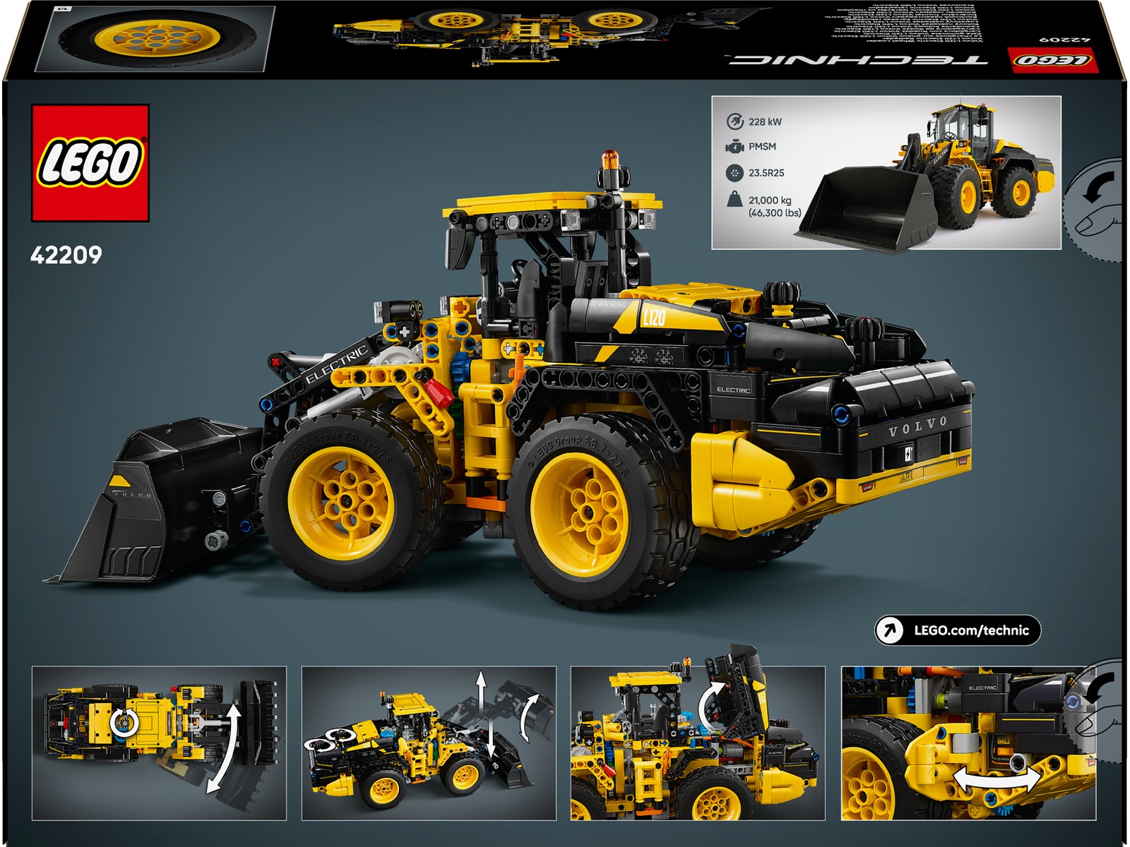 LEGO Technic Volvo L120 el-drevet hjullaster 42209 LEGO