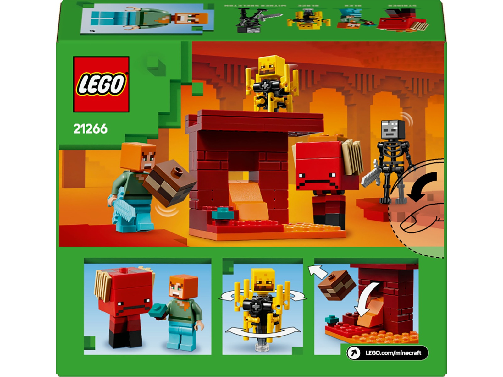 LEGO Minecraft Lavastriden i Nether 21266 LEGO