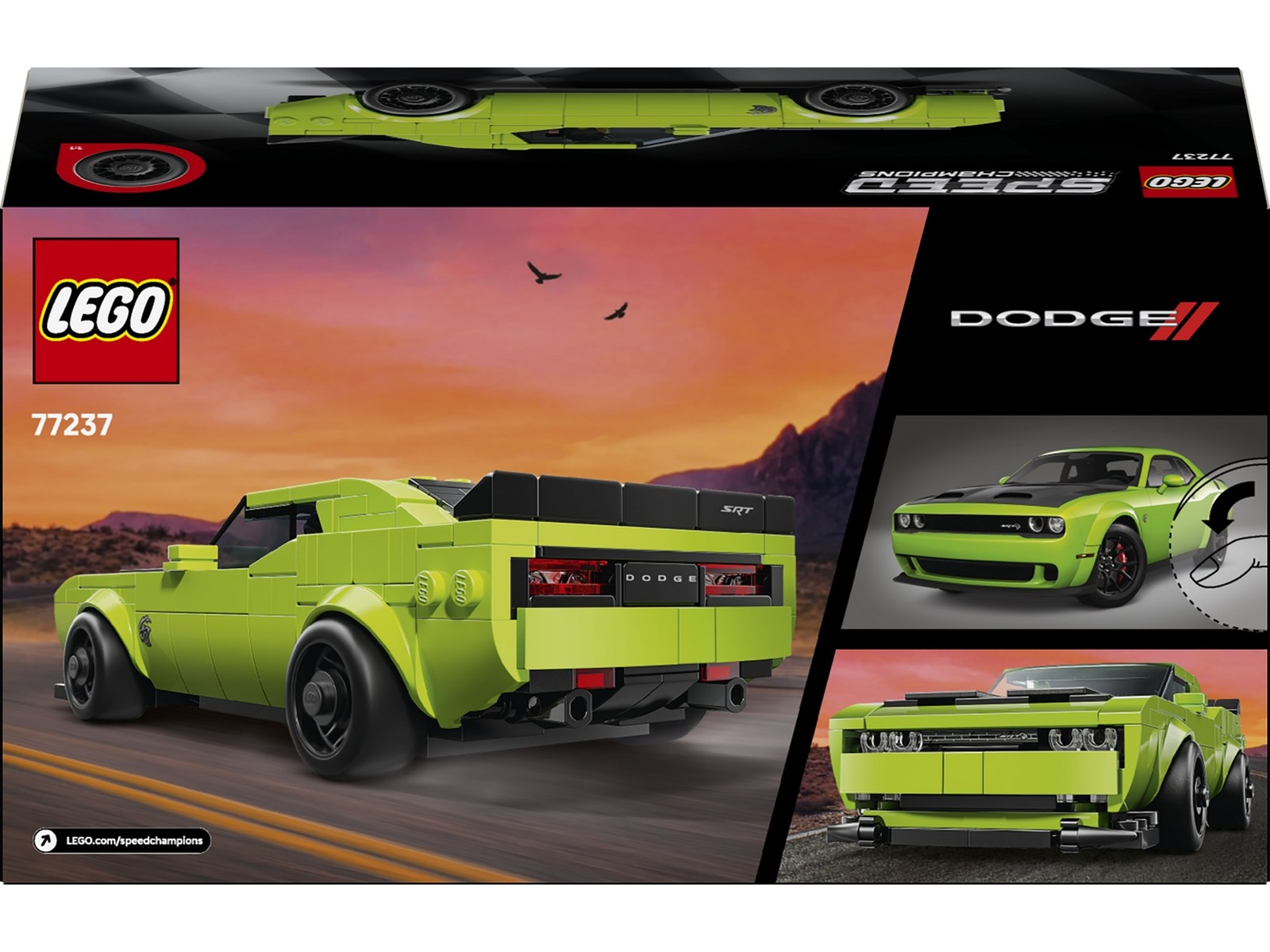LEGO Speed Champions Sportsbilen Dodge Challenger SRT Hellcat 77237 LEGO