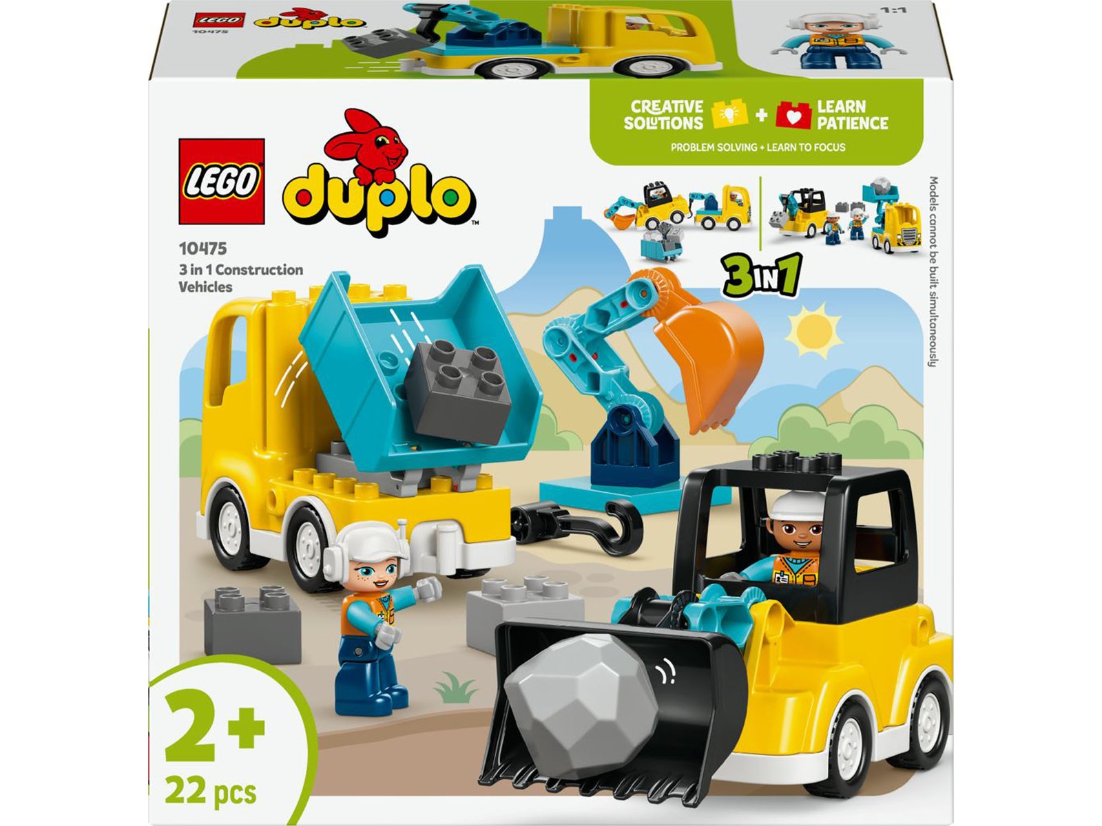 LEGO DUPLO Town 3 i 1 Byggekjøretøy 10475 LEGO
