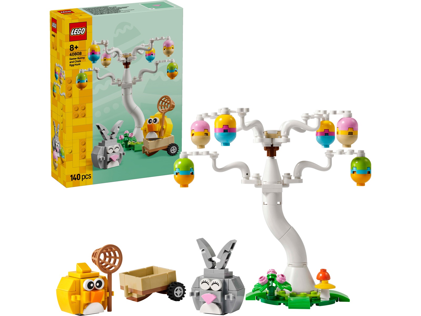 LEGO Iconic Eggjakt med påskehare og kylling 40808 LEGO