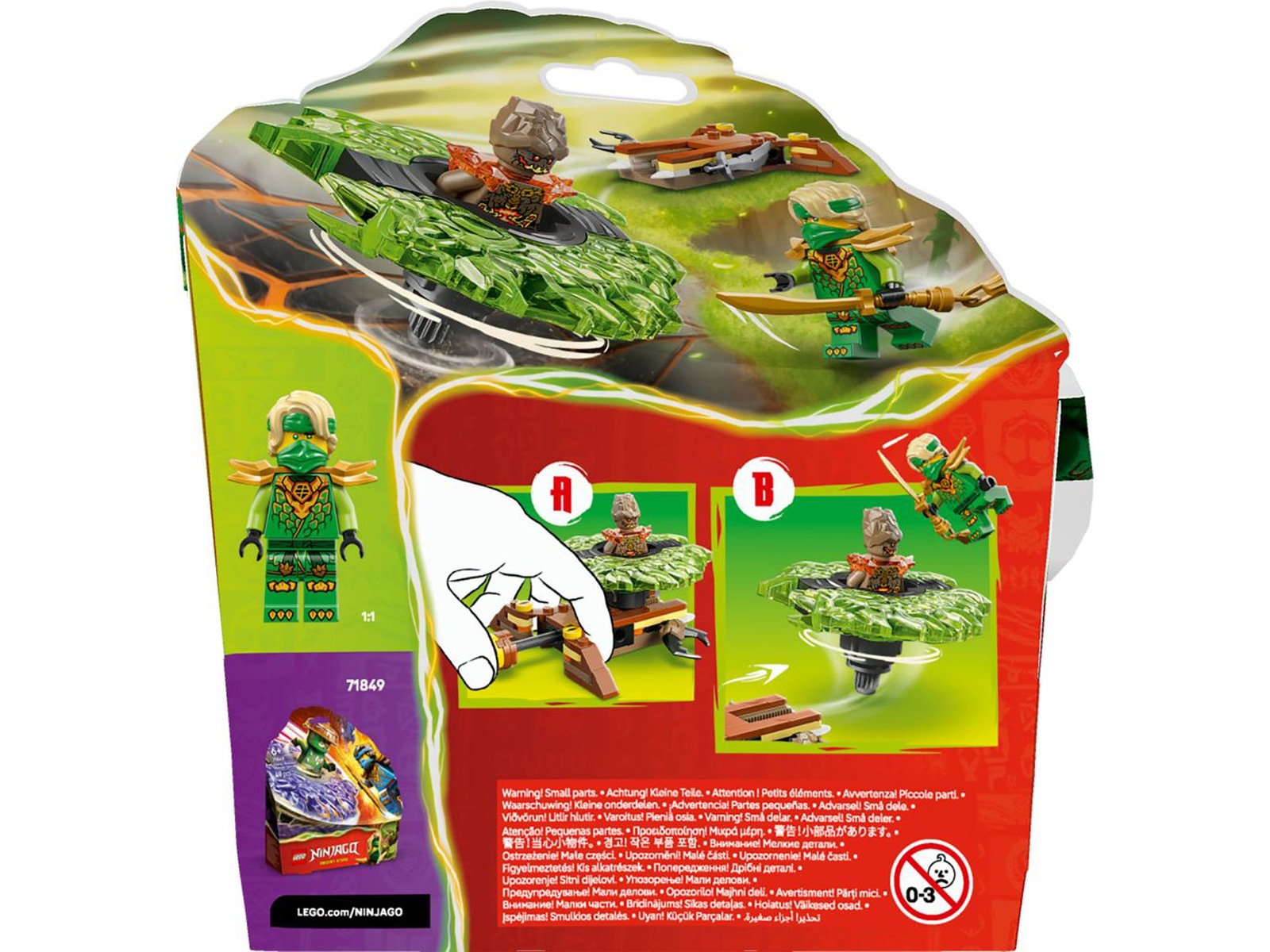 LEGO Ninjago Lloyd mot jordmonsterspinner 71850 LEGO