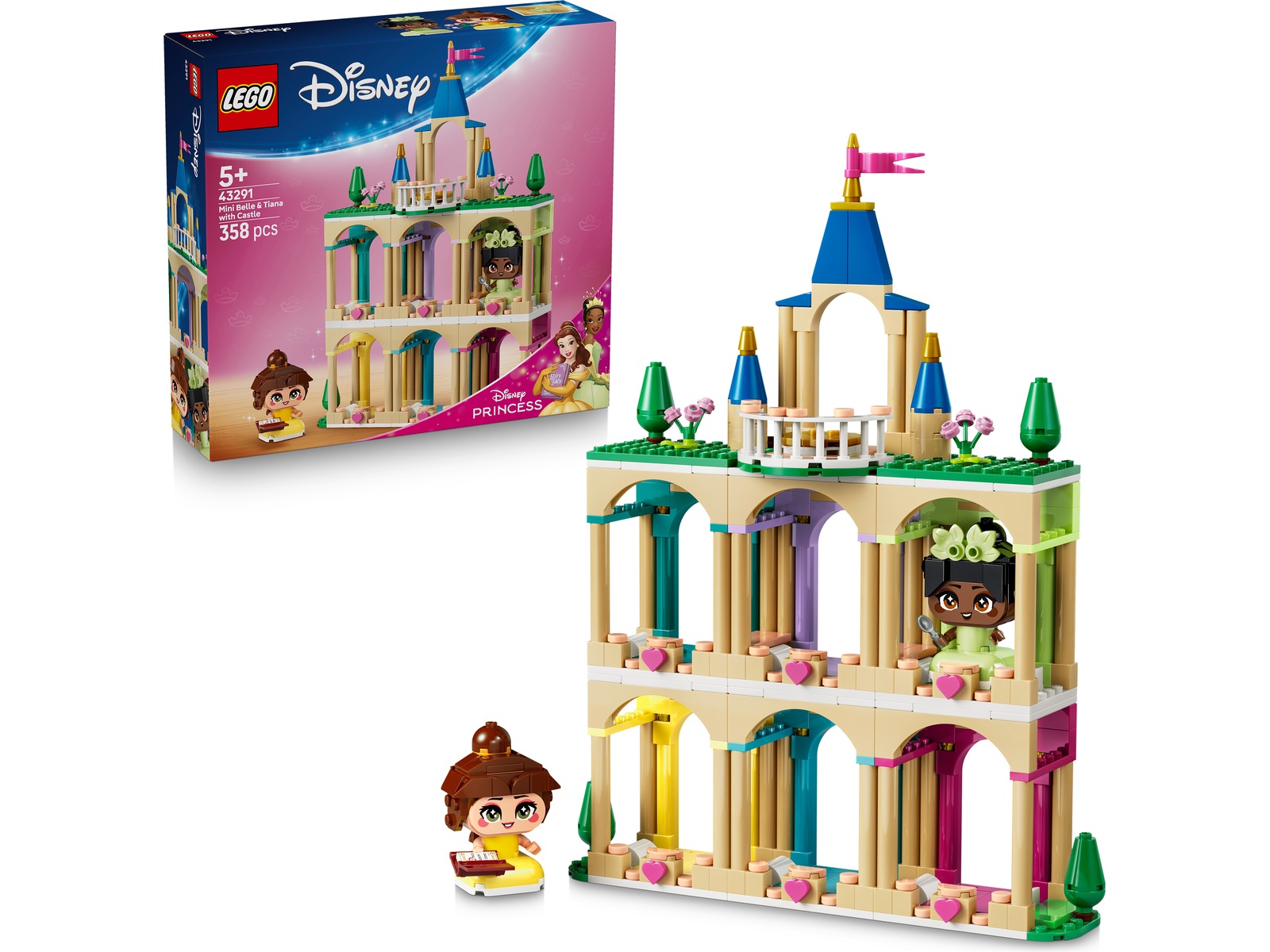 LEGO Disney Princess Belle og Tiana med slott i miniformat 43291 LEGO