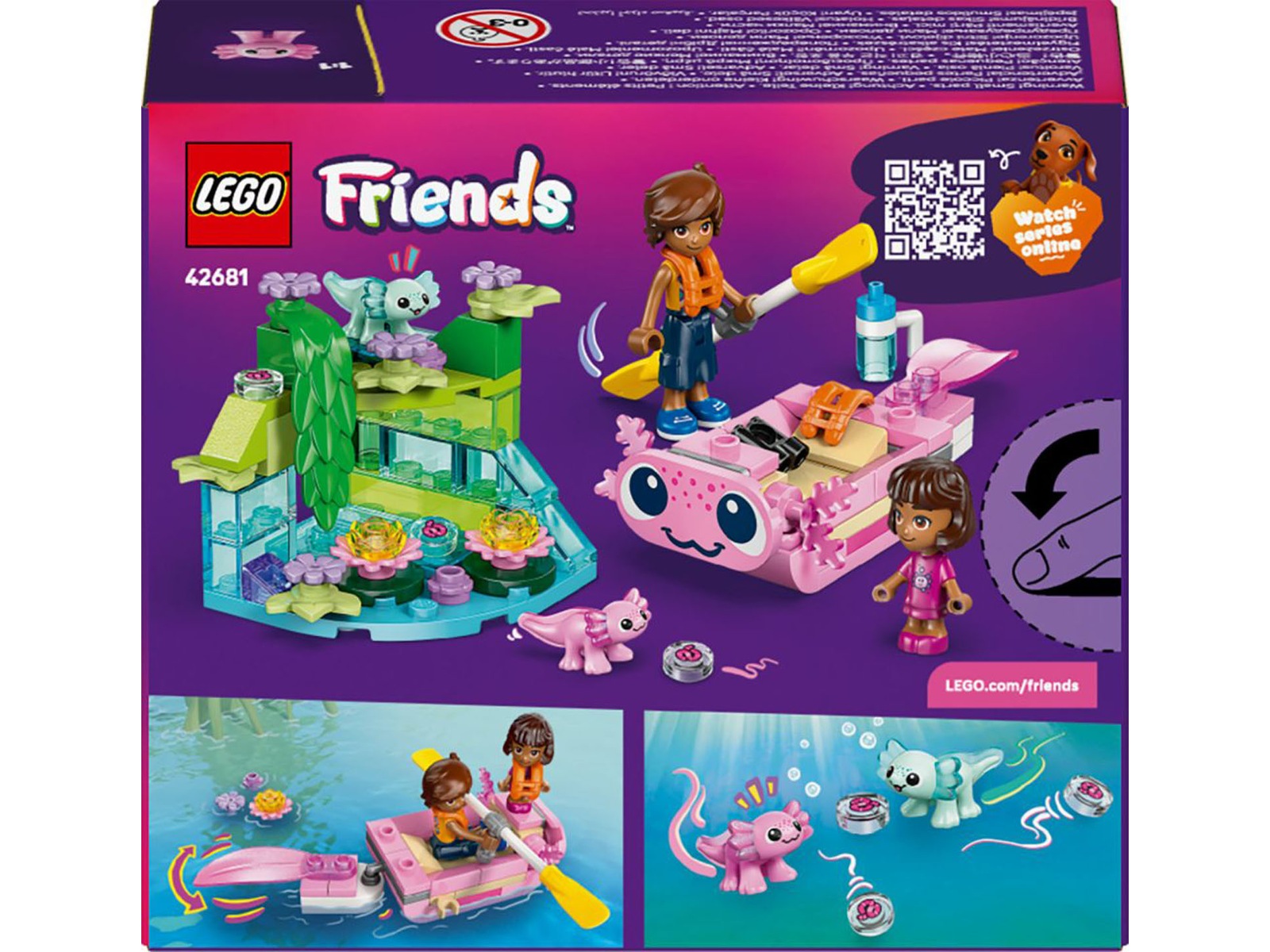 LEGO Friends Eventyrbåt med axolotler 42681 LEGO