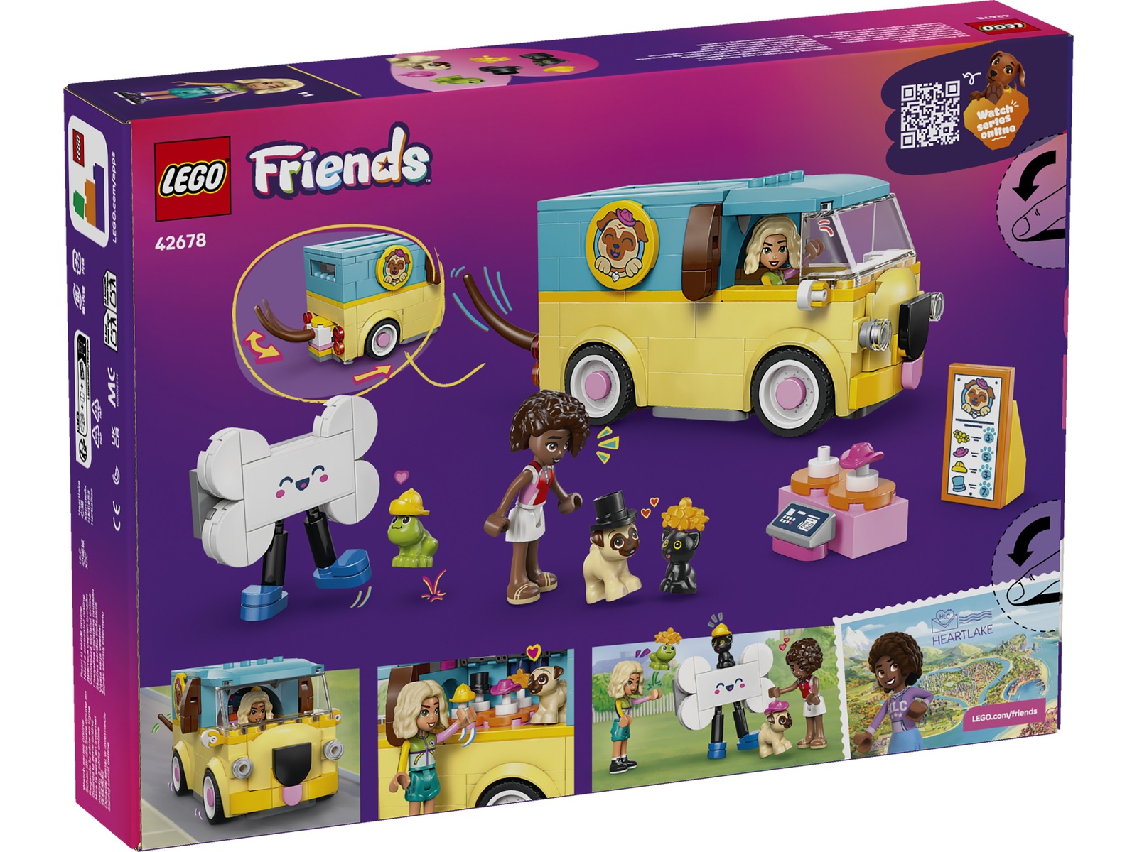 LEGO Friends Varebil med dyretilbehør 42678 LEGO