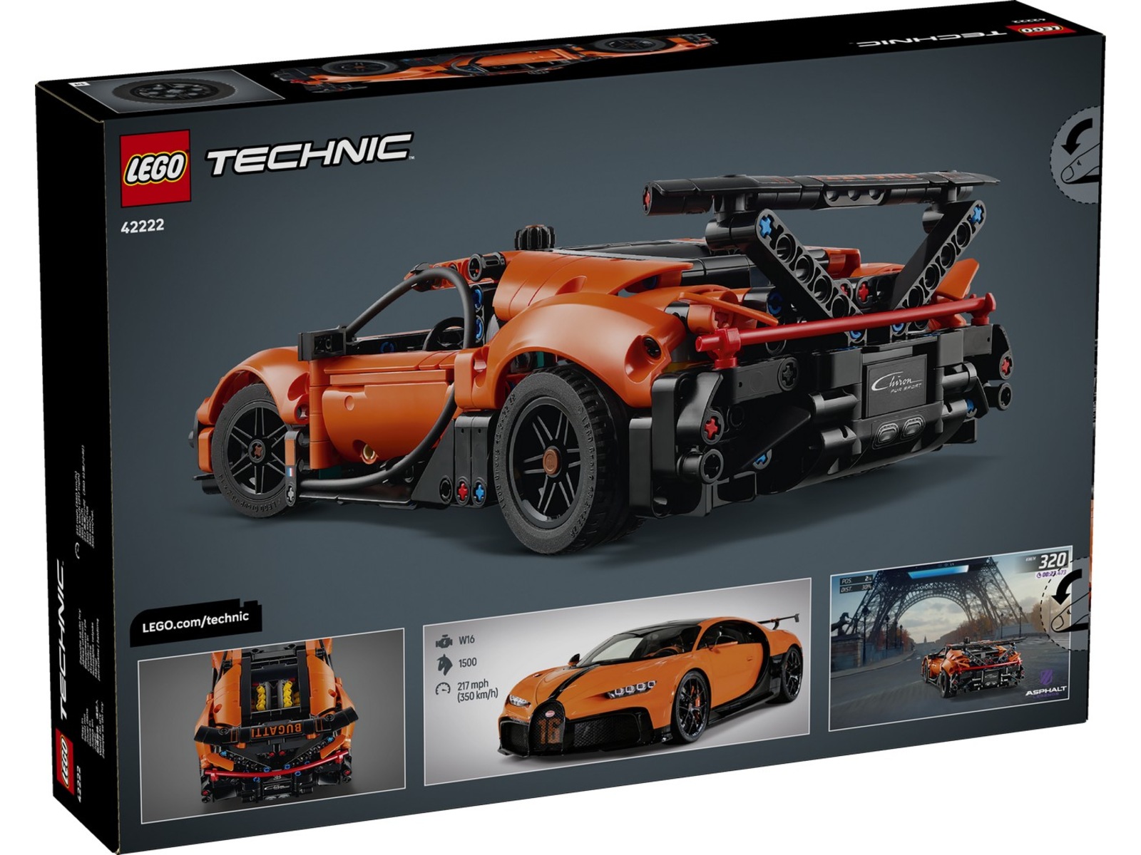 LEGO Technic Bugatti Chiron Pur Sport-hyperbil 42222 LEGO