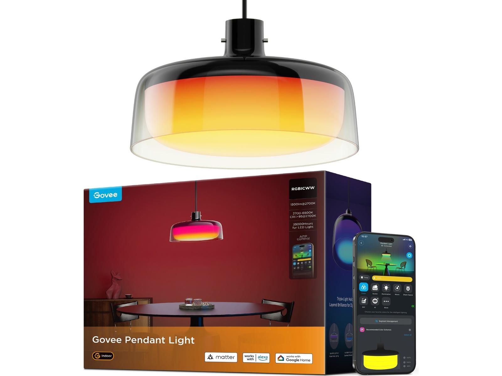 Govee Pendant Light smart taklampe Taklampe