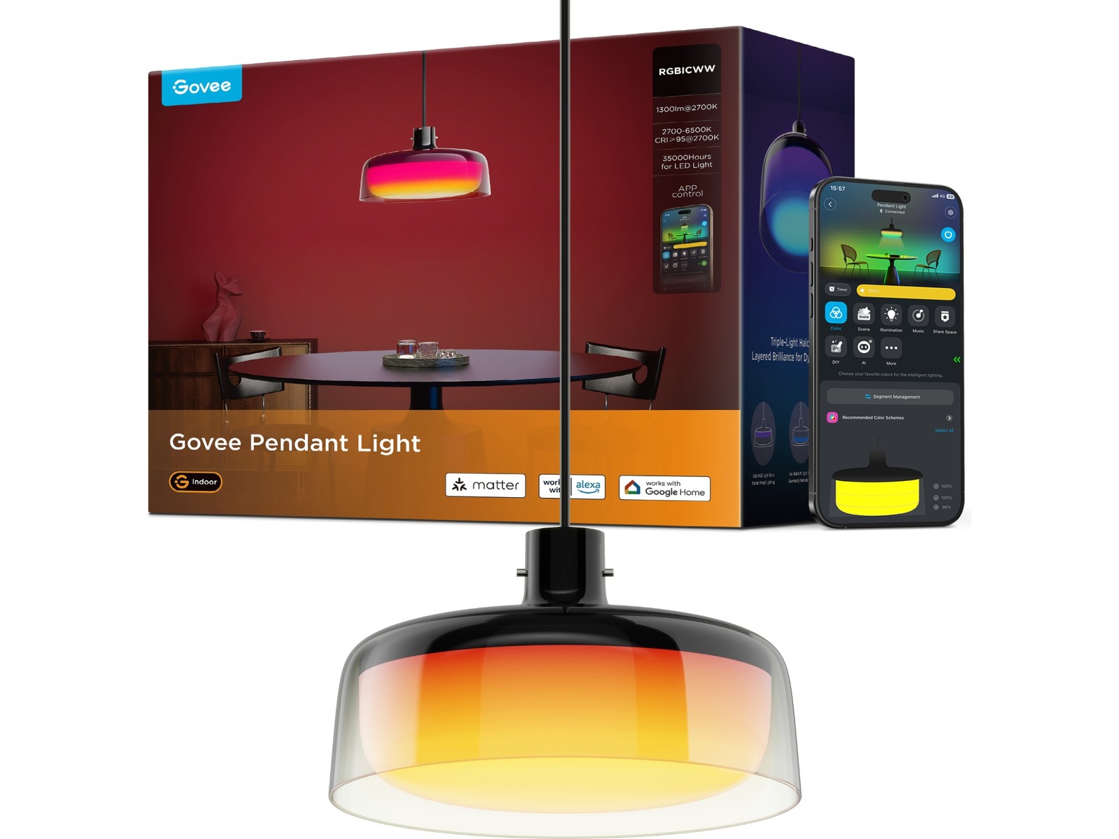 Govee Pendant Light smart taklampe Taklampe