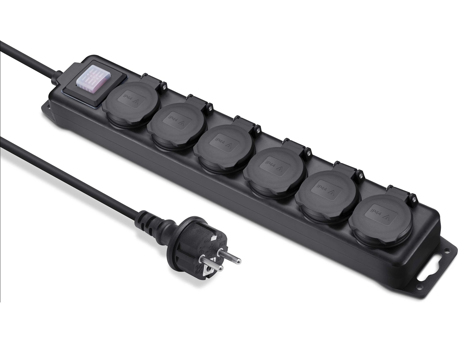 Andersson 6-veis strømforgrener 2-pack Skjøtekabel & forgrener