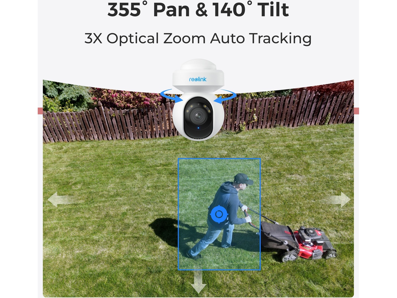 Reolink E1 Outdoor WiFi utendørs overvåkningskamera 4-pack Overvåkningskameraer
