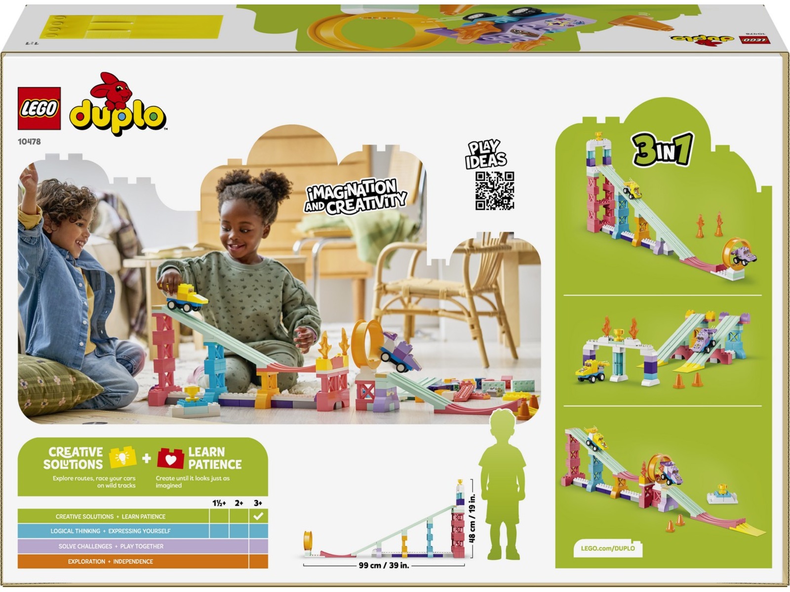LEGO DUPLO Town 3-i-1 Kreative ramper med biler 10478 LEGO