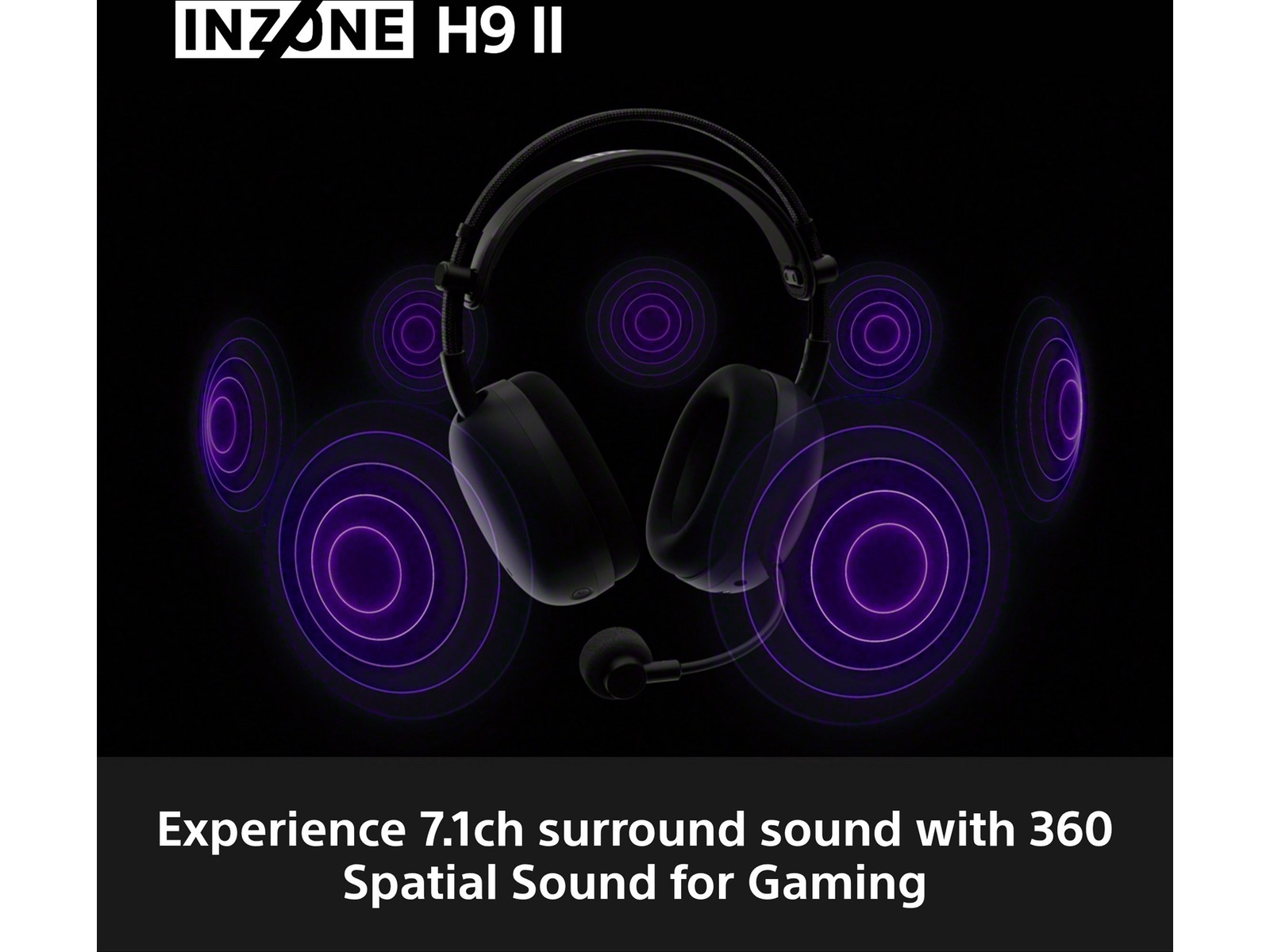 Sony INZONE H9 II Trådløst støydempende hodesett (svart) -B-Grade Demo headset