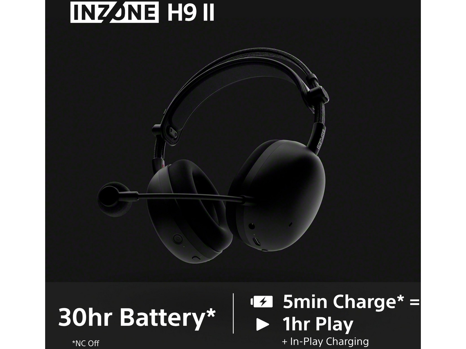 Sony INZONE H9 II Trådløst støydempende hodesett (svart) -B-Grade Demo headset