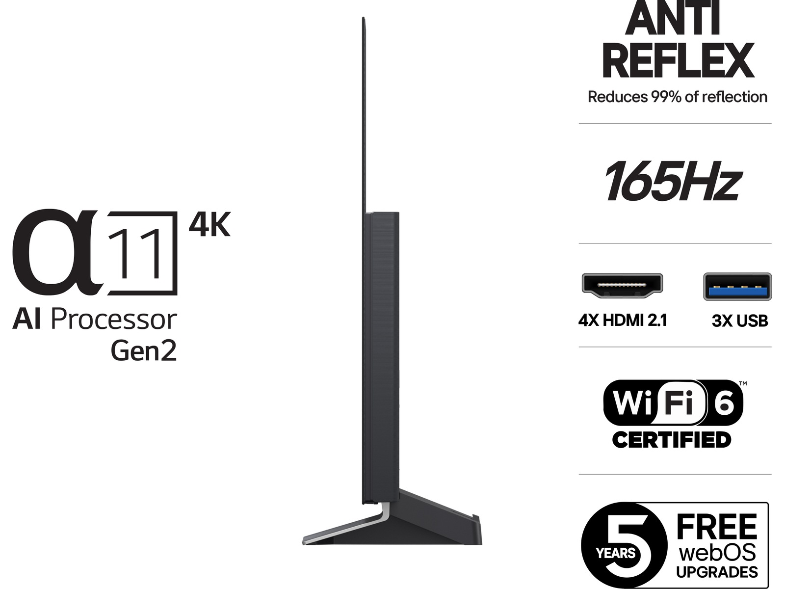 LG 48" G5 AI 4K OLED Smart-TV (2025) -B-Grade Demo TV/projektor