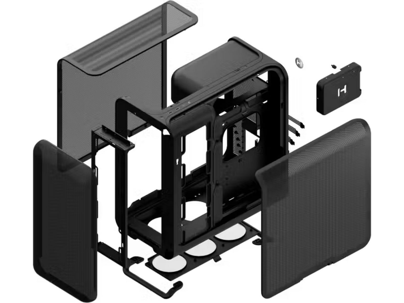 HYTE X50 Air Mid Tower (svart) -B-Grade Demo annet i datautstyr