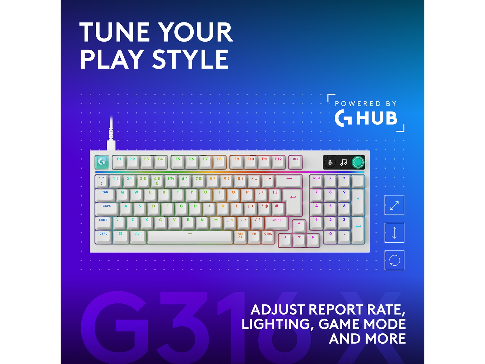 Logitech G316 X 98 spilltastatur Gamingtastatur