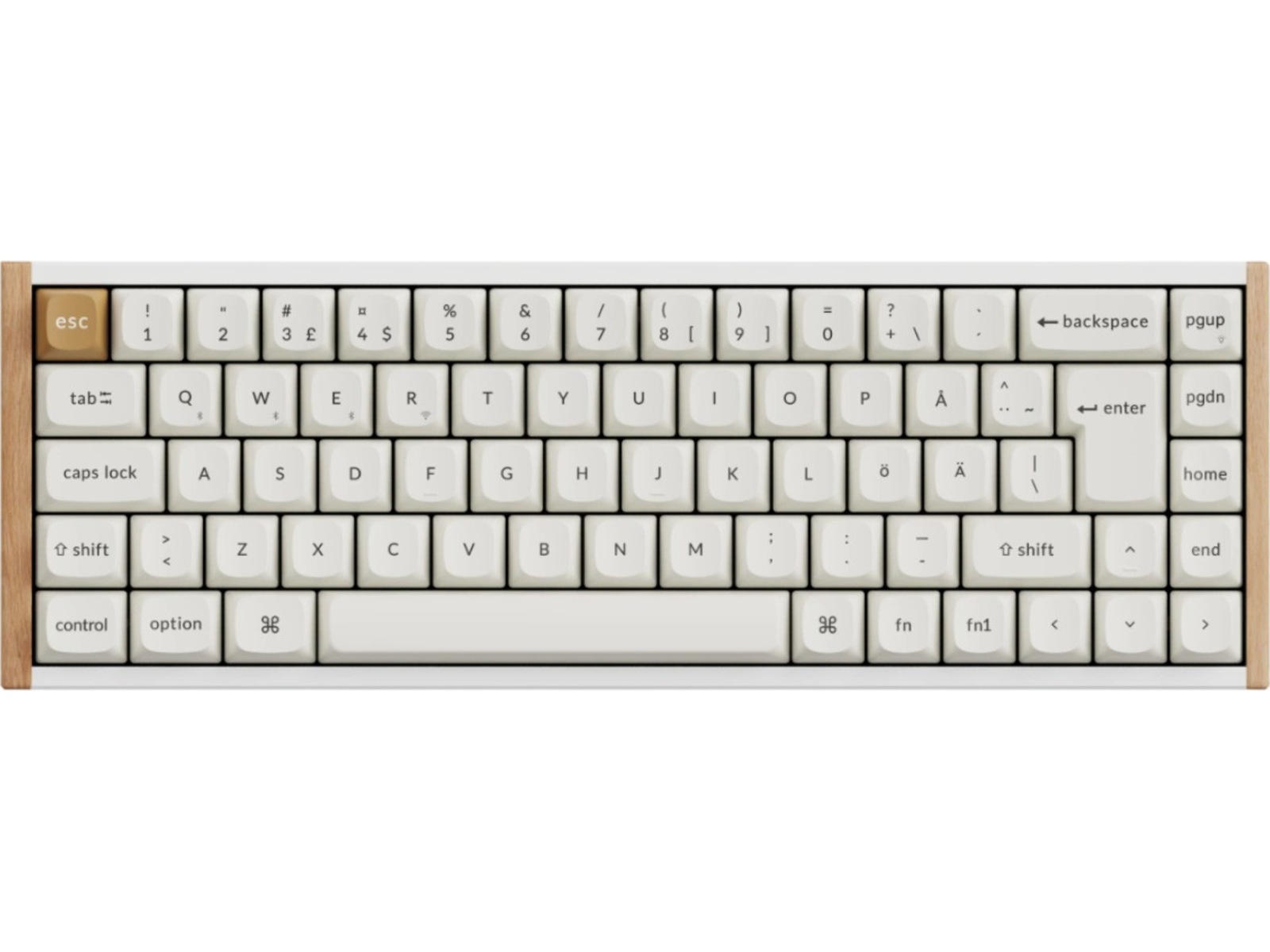 Keychron K6 HE SE Trådløst Gamingtastatur (tre/hvit) -B-Grade Demo tastatur