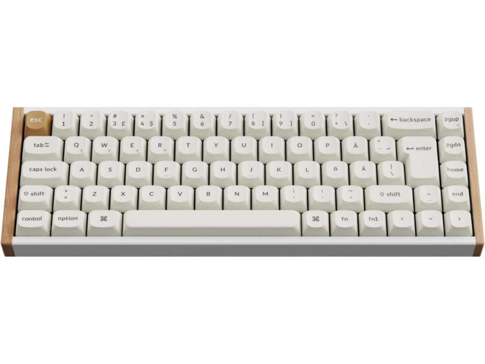 Keychron K6 HE SE Trådløst Gamingtastatur (tre/hvit) -B-Grade Demo tastatur
