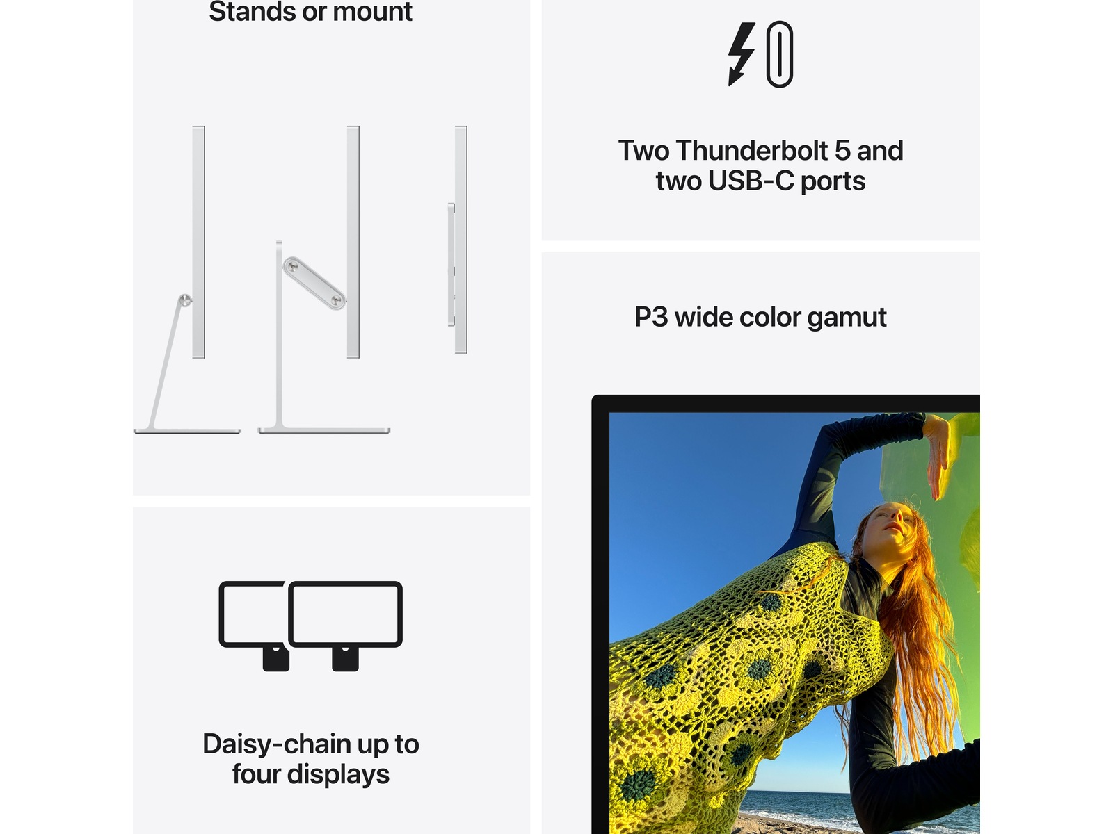Apple Studio Display (2026) Standard glass - stativ med vinkeljustering -B-Grade Demo skjermer