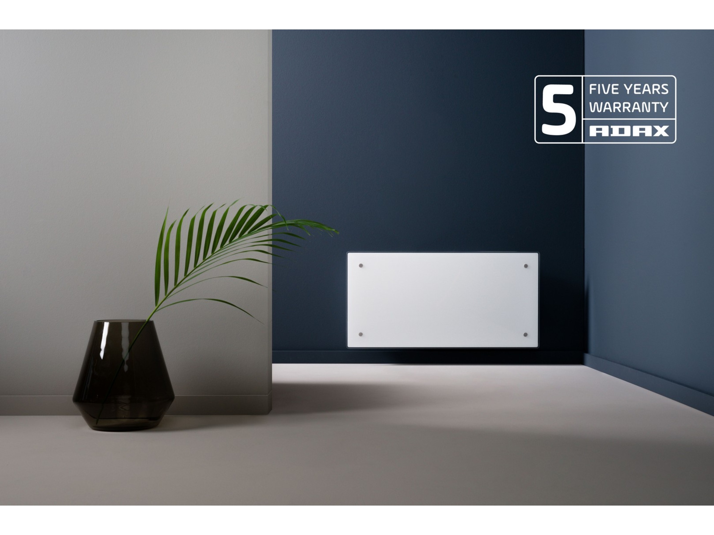 Adax Clea WiFi panelovn glass 1000W, 2-pakning (hvit) Panelovner