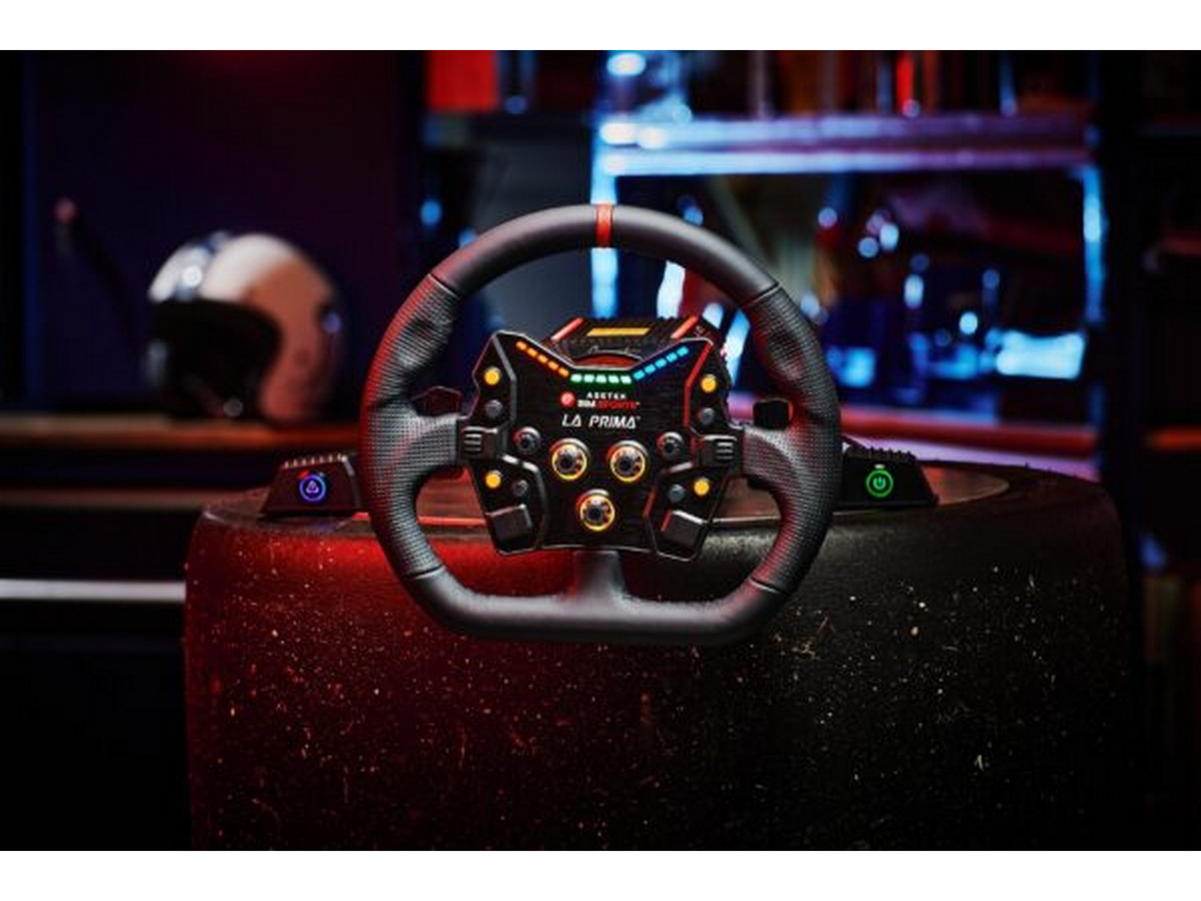 Asetek Closed D sort skinnkant Ratt & pedaler