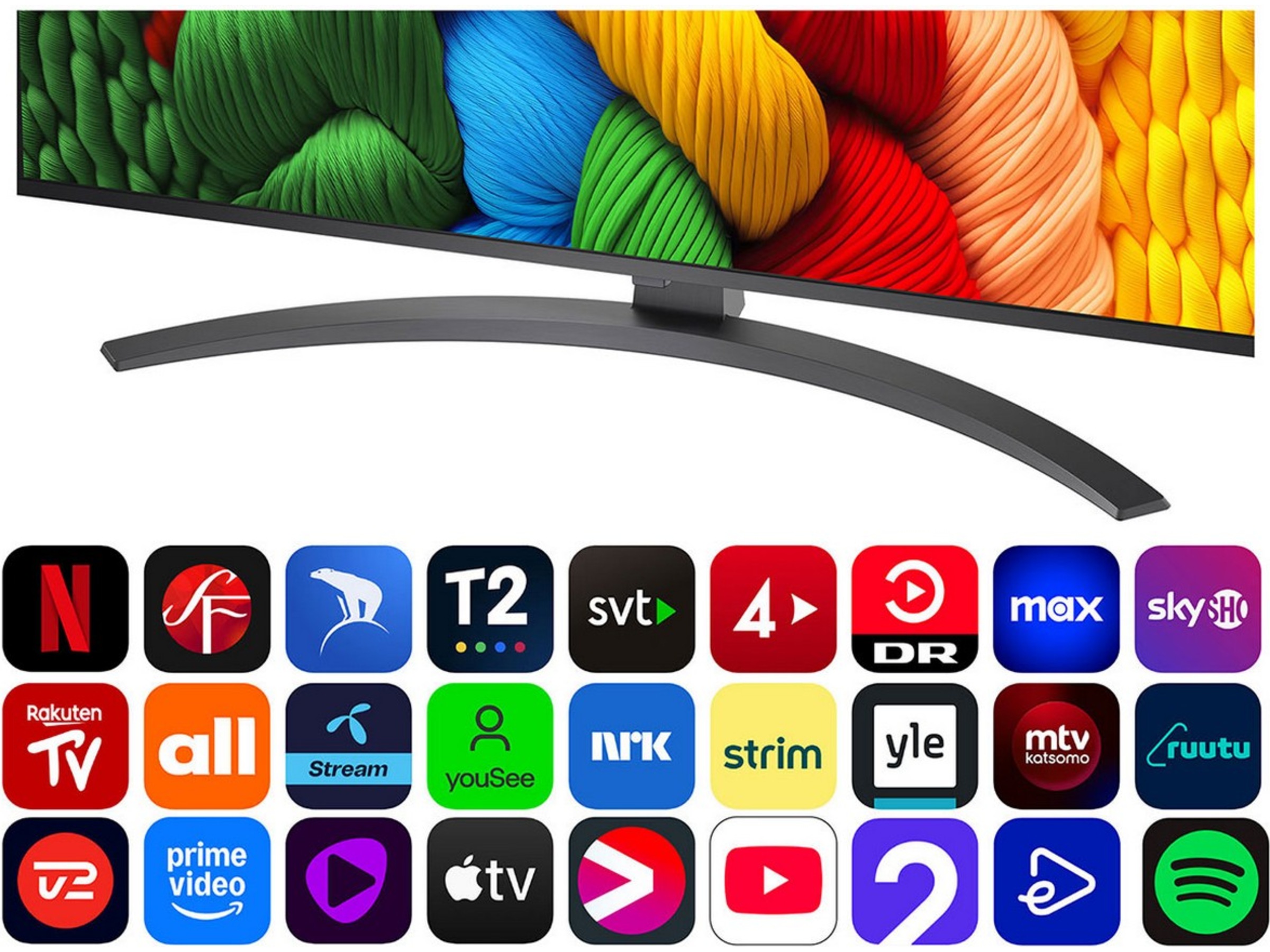 LG 86'' NANO81 NanoCell AI 4K Smart TV (2025) Over 80 tommer TV