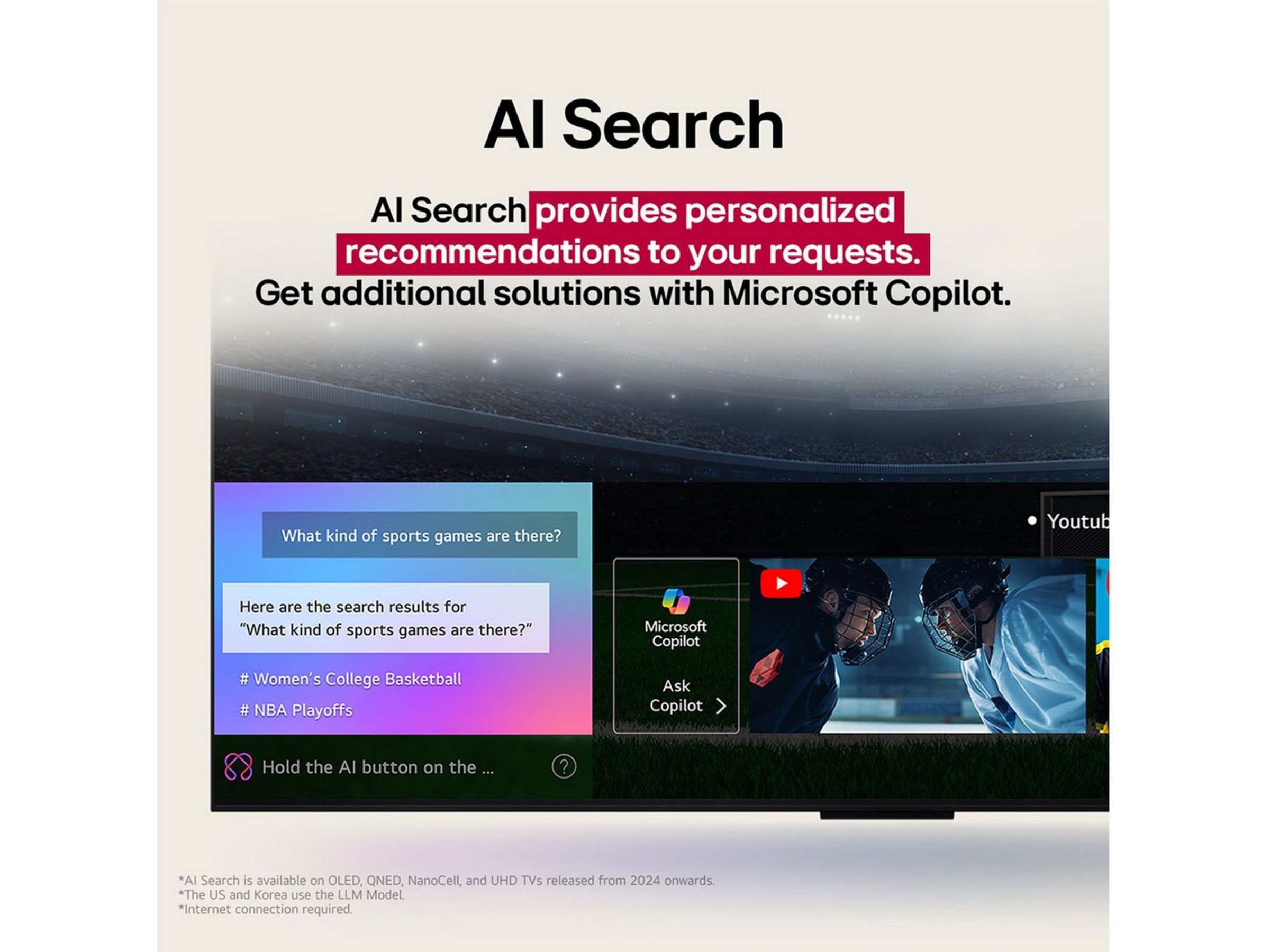 LG 86'' NANO81 NanoCell AI 4K Smart TV (2025) Over 80 tommer TV