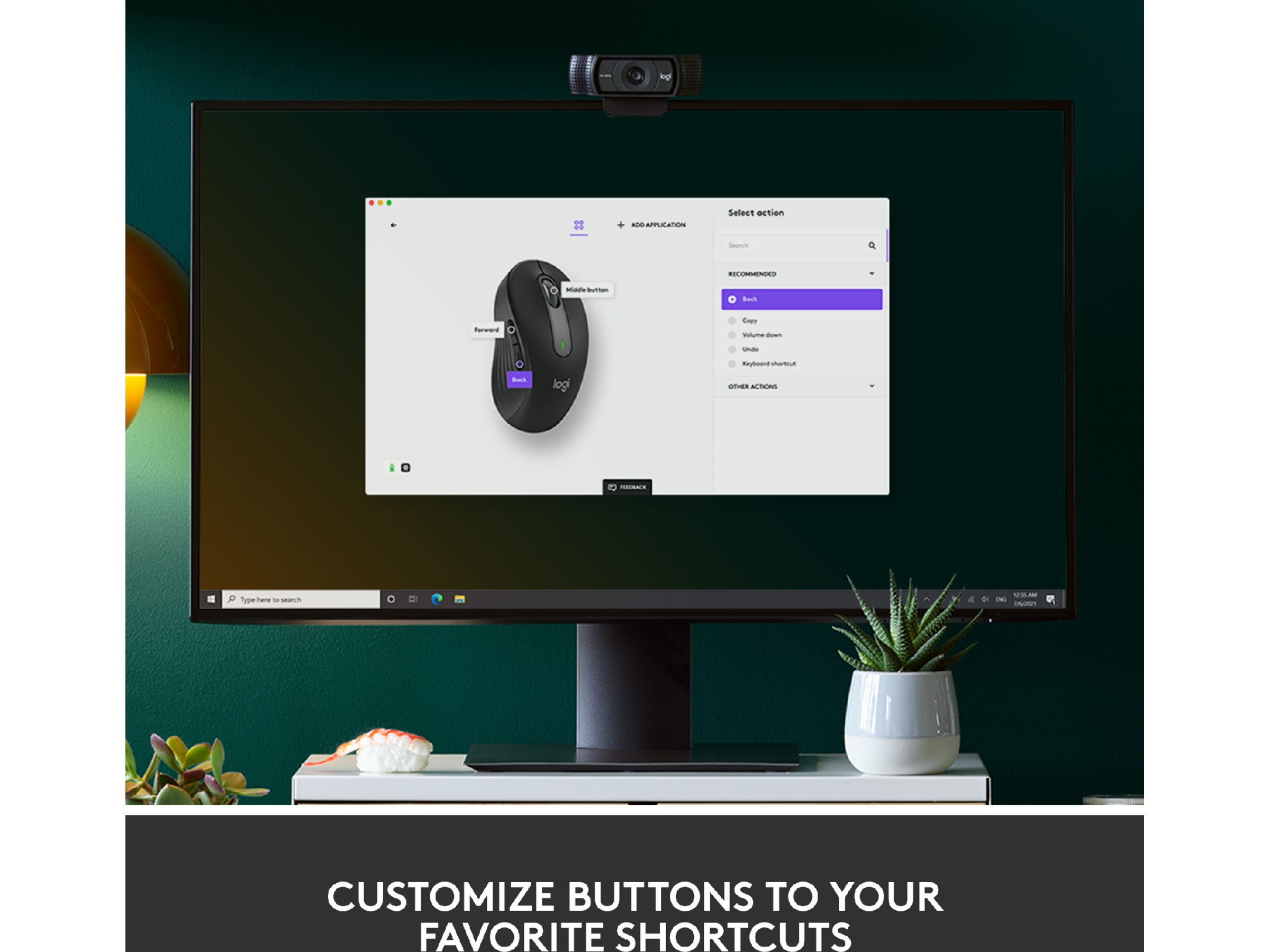 Logitech Signature M650 Large trådløs mus Grafittgrå Mus