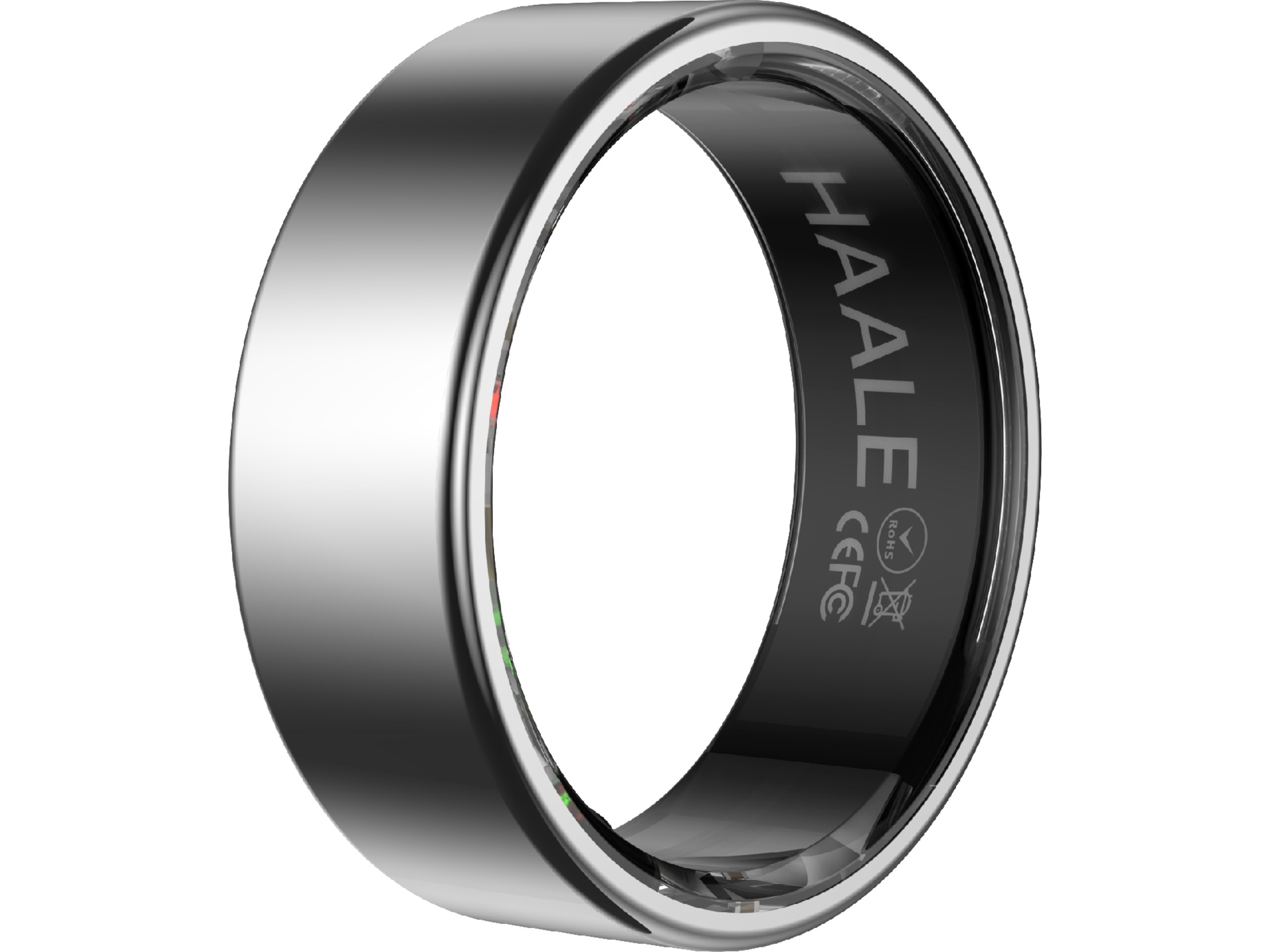 Haale II Smart Ring str. 8 (børstet sølv) Smart ring